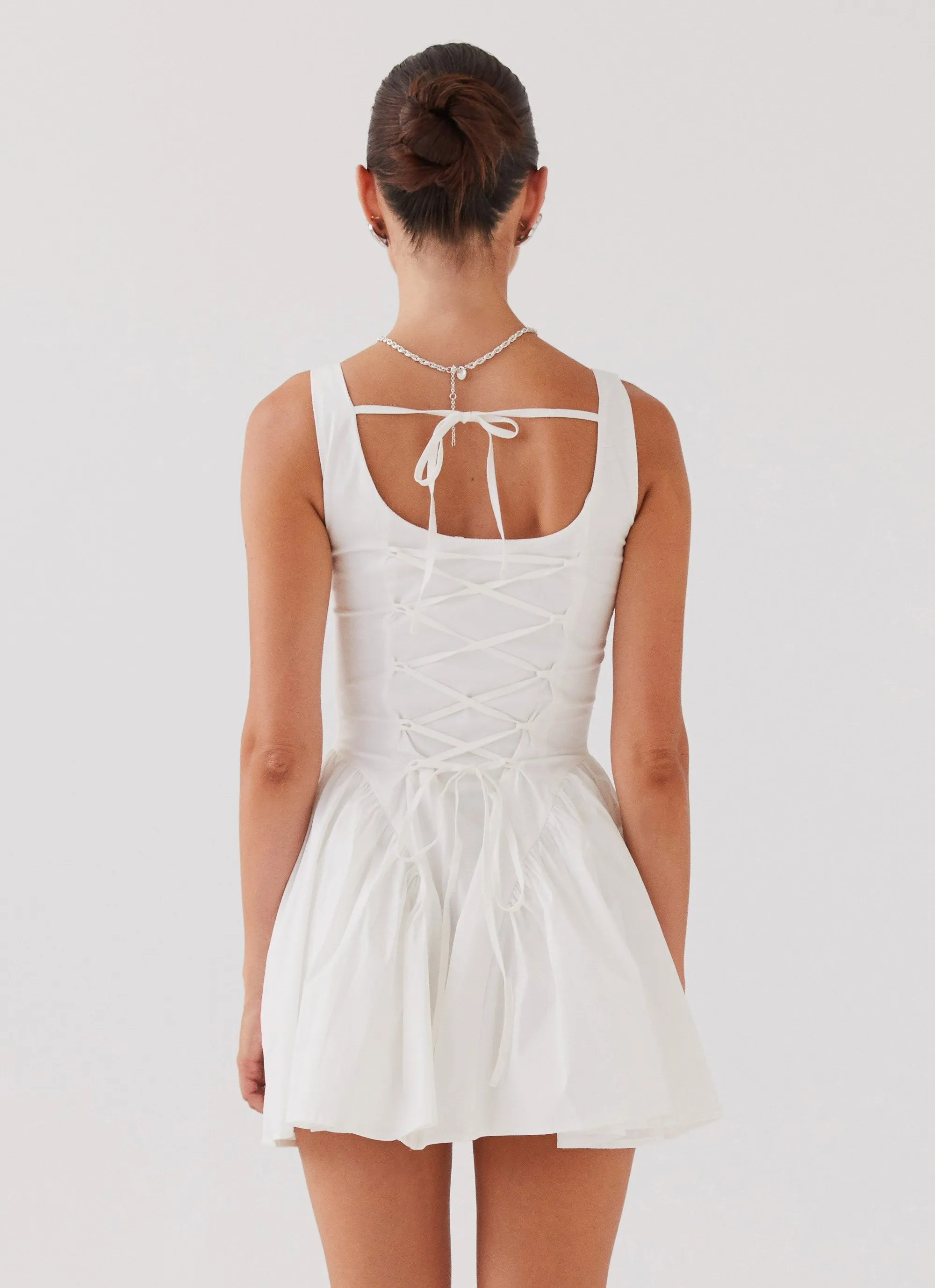 Sassy Soiree Corset Mini Dress - White sold by Peppermayo product image thumbnail 4