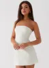 Eternity Strapless Mini Dress - Ivory sold by Peppermayo