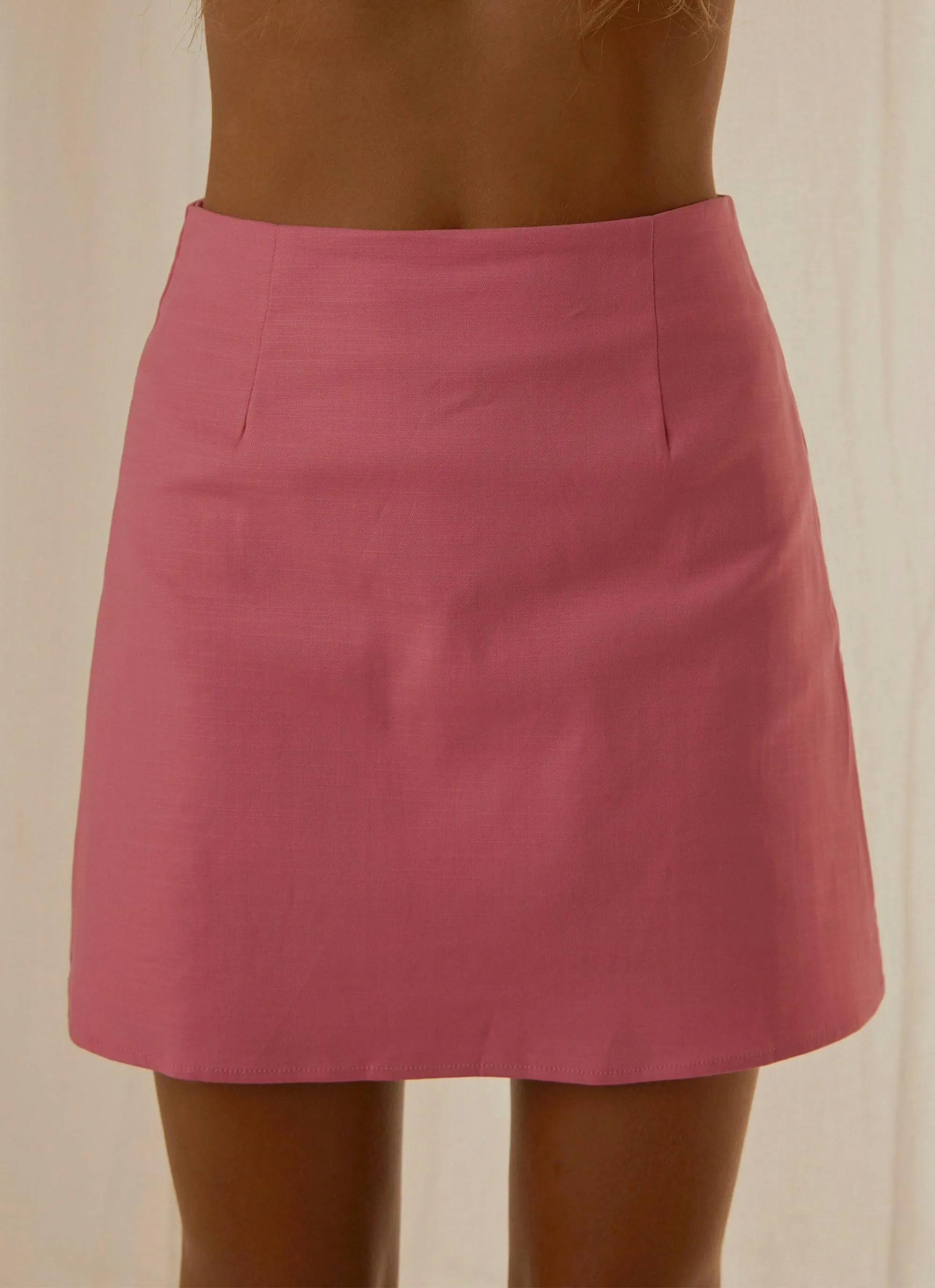 Rooftop Drinks Mini Skirt - Pink sold by Peppermayo product image thumbnail 4