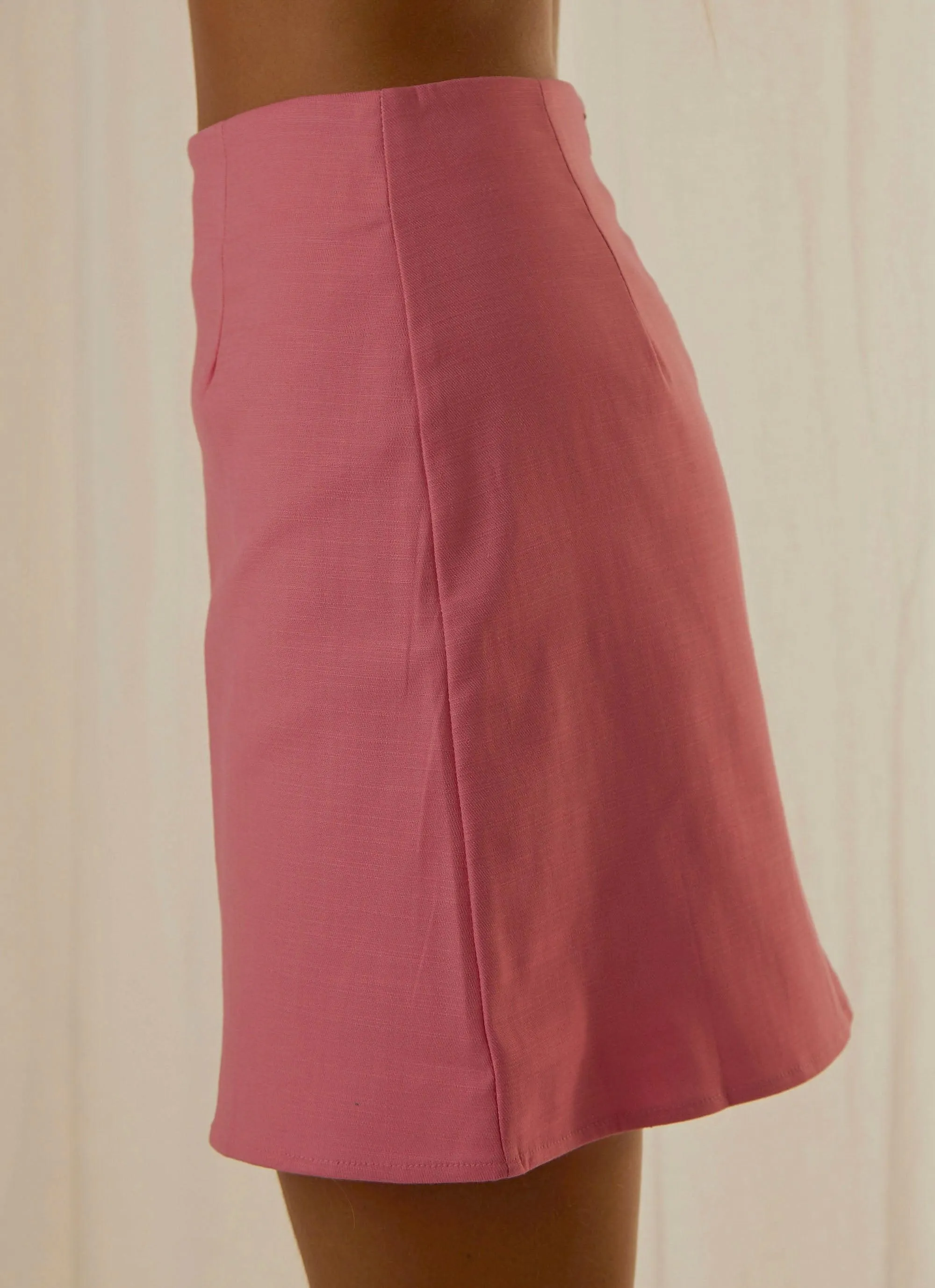 Rooftop Drinks Mini Skirt - Pink sold by Peppermayo product image thumbnail 5