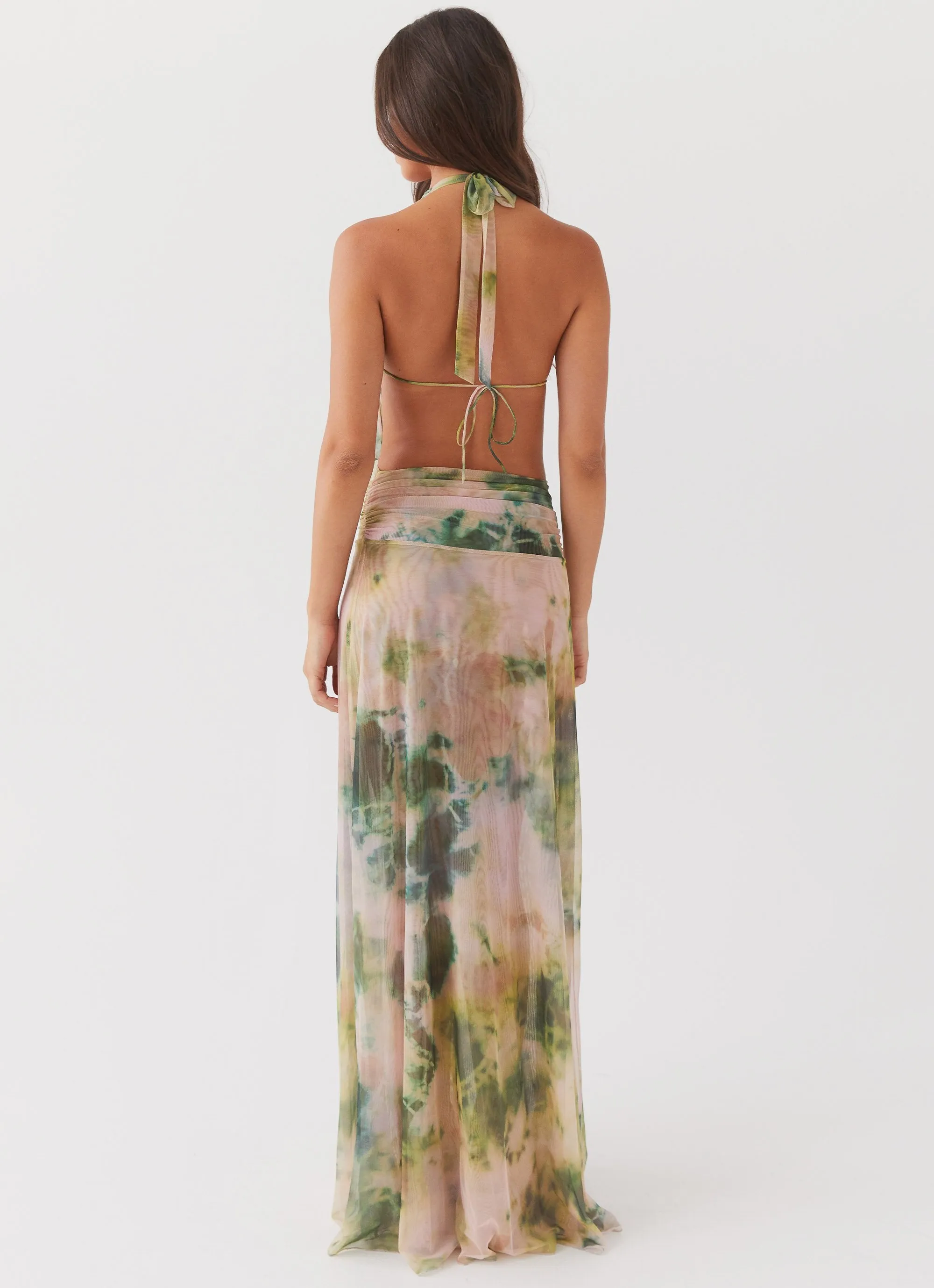 Elysia Mesh Maxi Dress - Rainforest sold by Peppermayo product image thumbnail 2