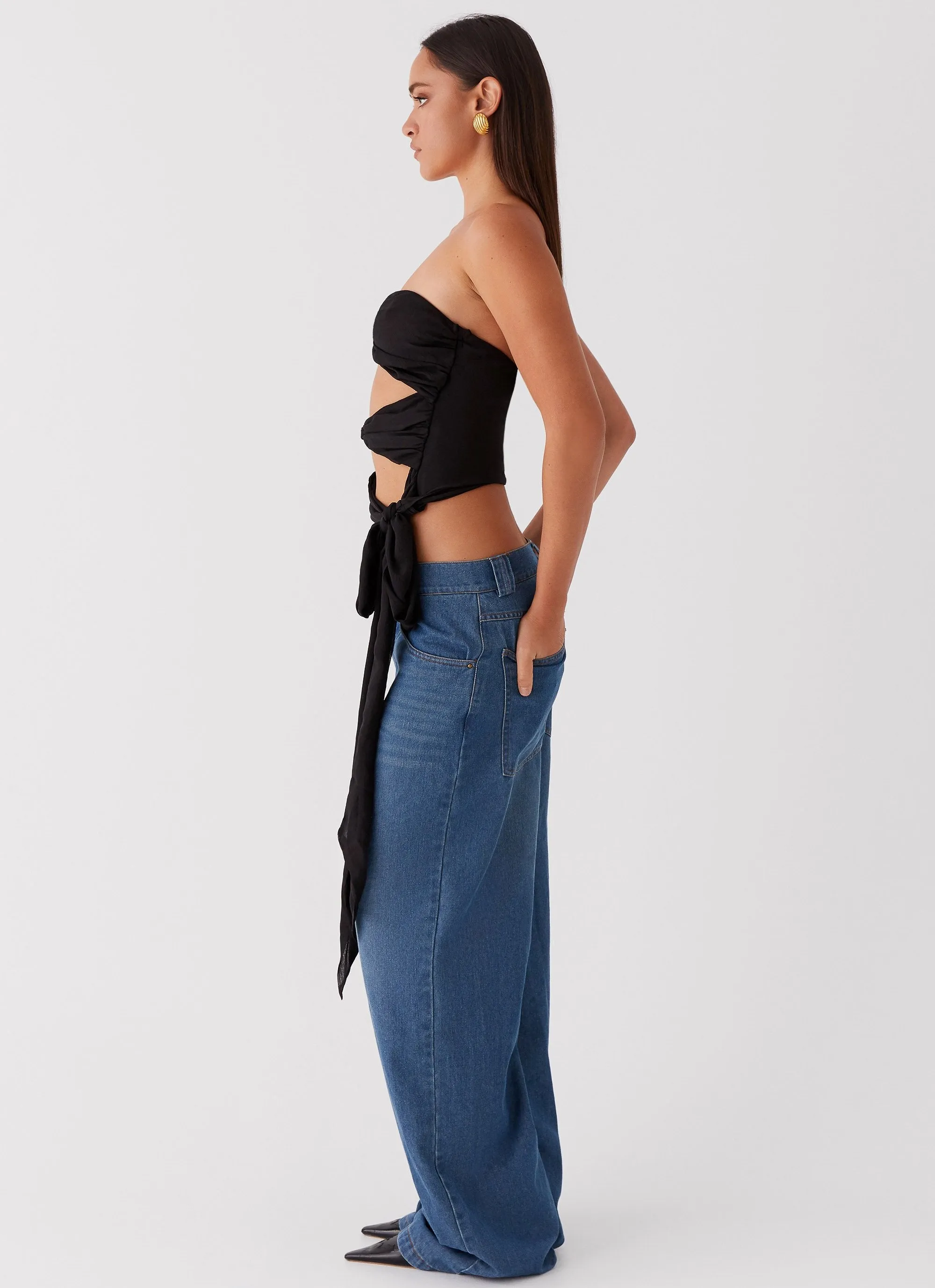 Sunlight Cascade Top - Black sold by Peppermayo product image thumbnail 3