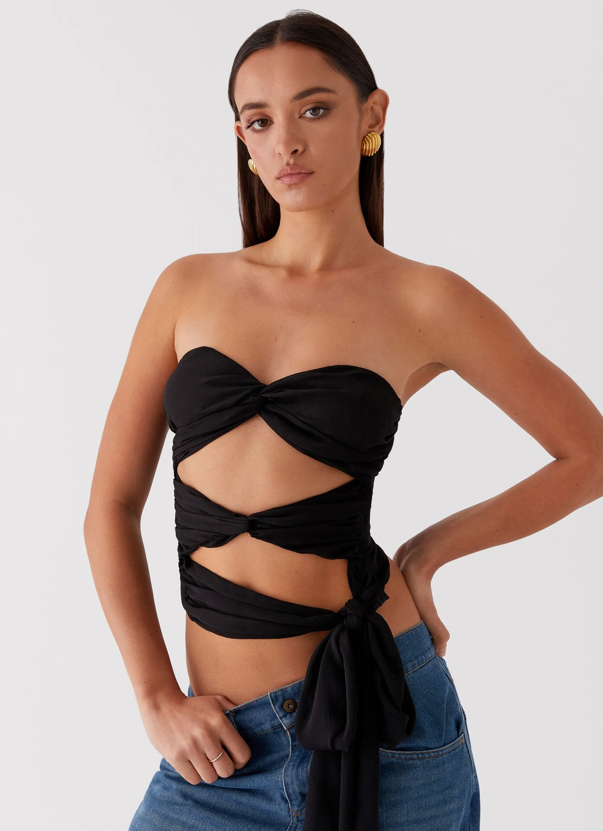 Sunlight Cascade Top - Black sold by Peppermayo product image thumbnail 5