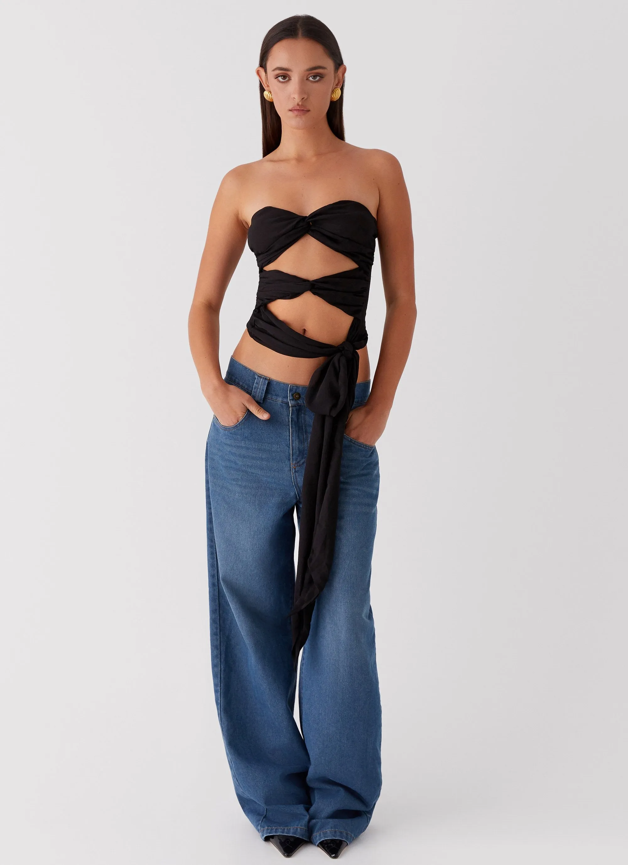 Sunlight Cascade Top - Black sold by Peppermayo product image thumbnail 2