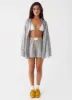 Harley Oversized Shirt - Grey Check sold by Peppermayo