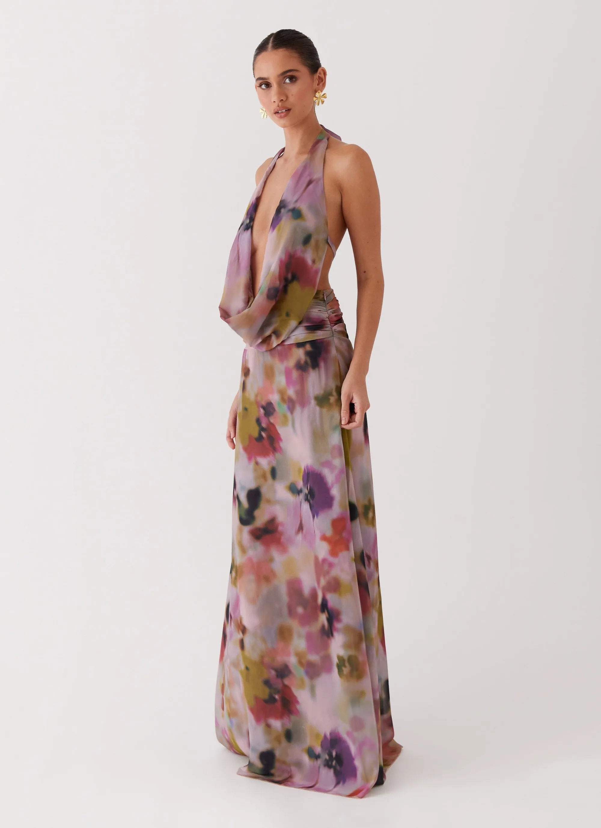 Elysia Chiffon Maxi Dress - Mystic Meadow sold by Peppermayo product image thumbnail 4