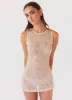 Starlit Soiree Sequin Mini Dress - Champagne sold by Peppermayo