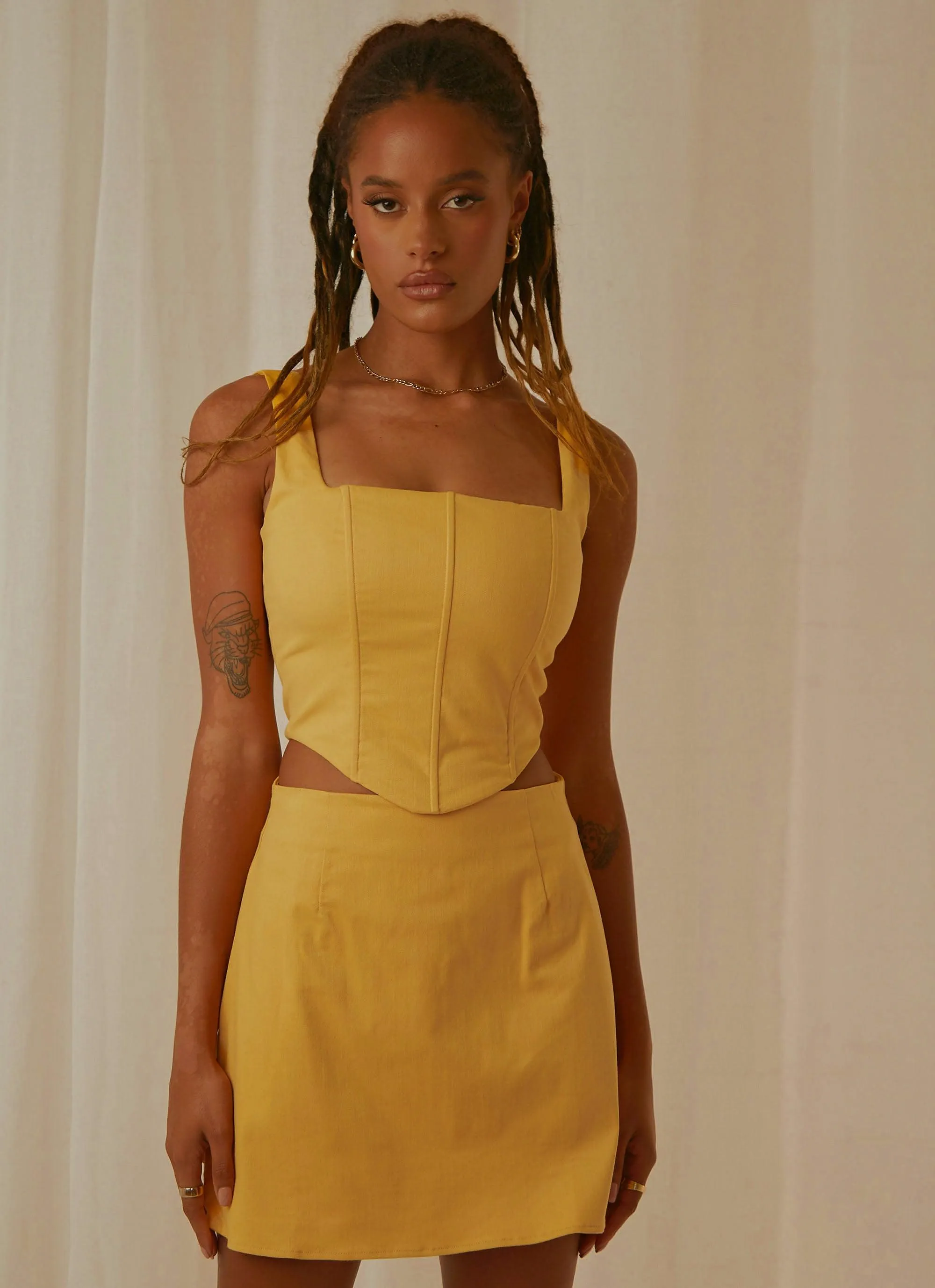 Pastel Skies Bustier Top - Mango sold by Peppermayo product image thumbnail 3