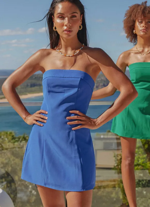 Brooklyn Baby Tube Mini Dress - Cobalt sold by Peppermayo