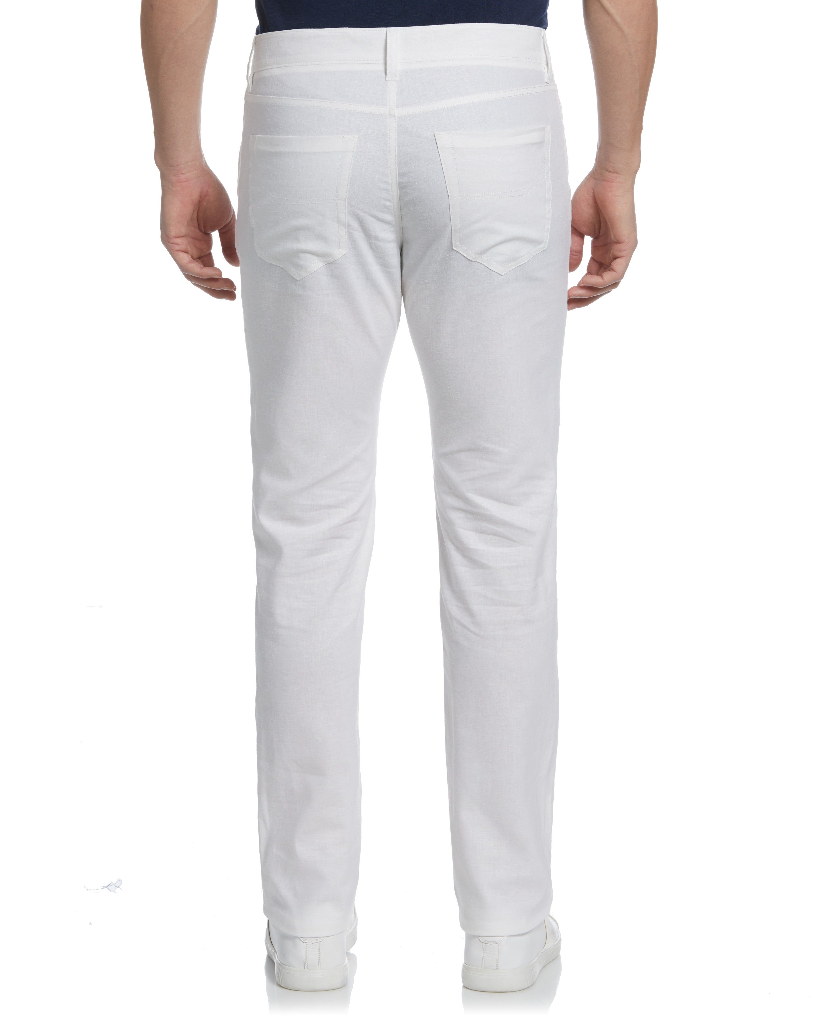 Cubavera™ Linen-Blend 5-Pocket Pants sold by Perry Ellis product image thumbnail 2