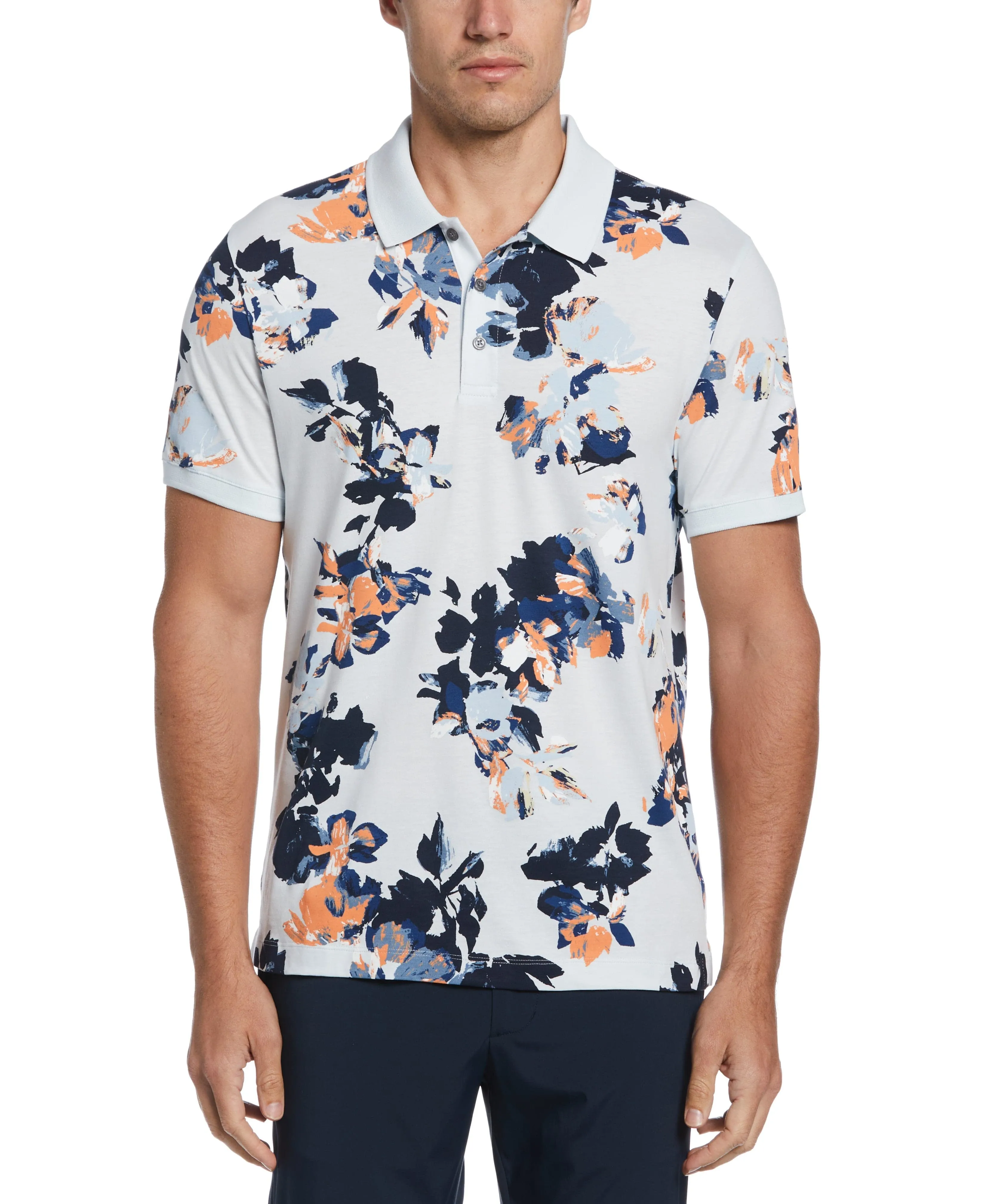 Floral Print Polo sold by Perry Ellis