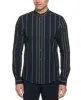Slim Fit Total Stretch Striped Banded Collar Shirt sold by Perry Ellis
