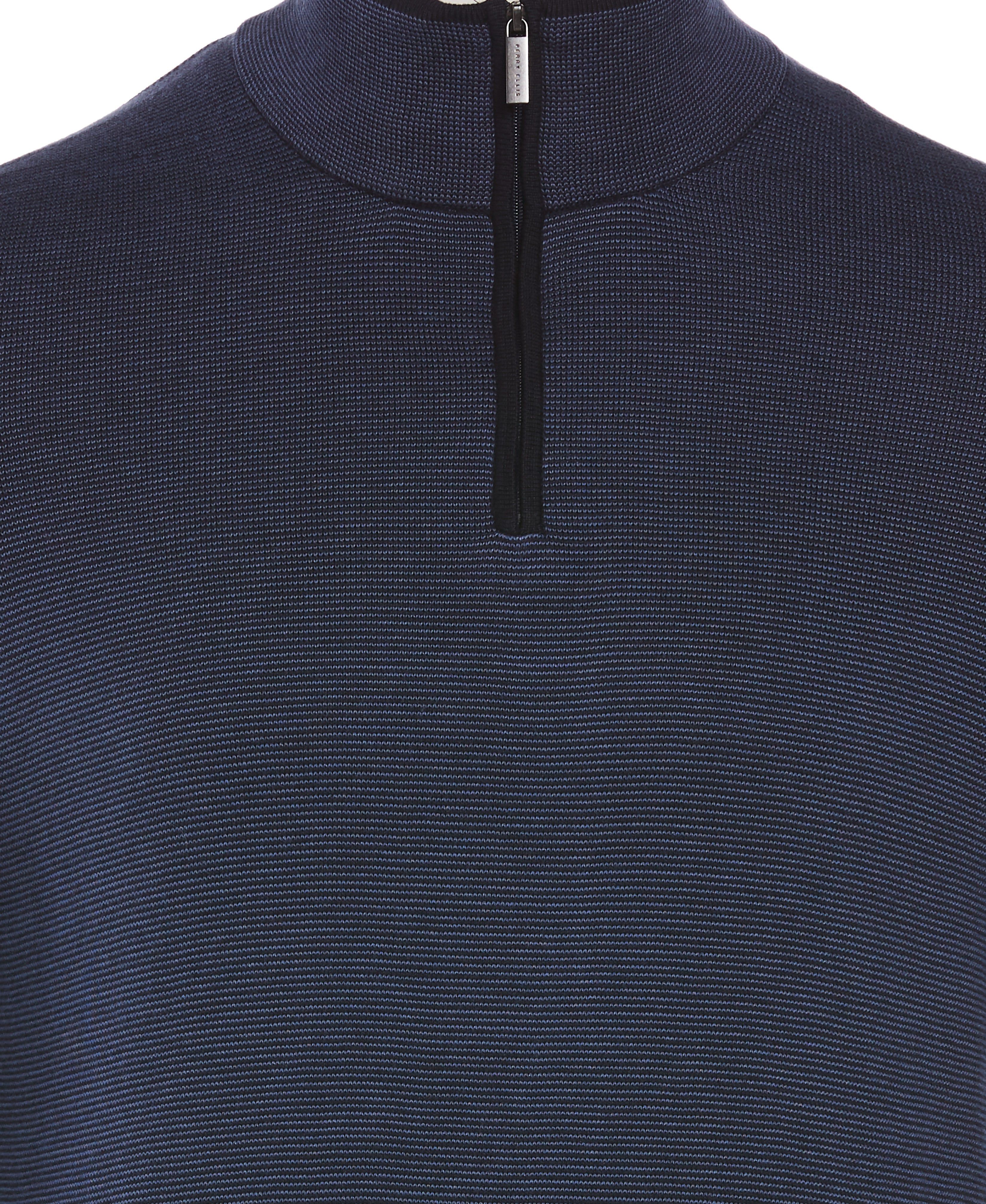 Quarter Zip Mock Neck Sweater sold by Perry Ellis product image thumbnail 3
