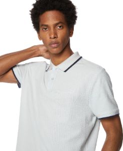 Tipped Collar Solid Polo sold by Perry Ellis
