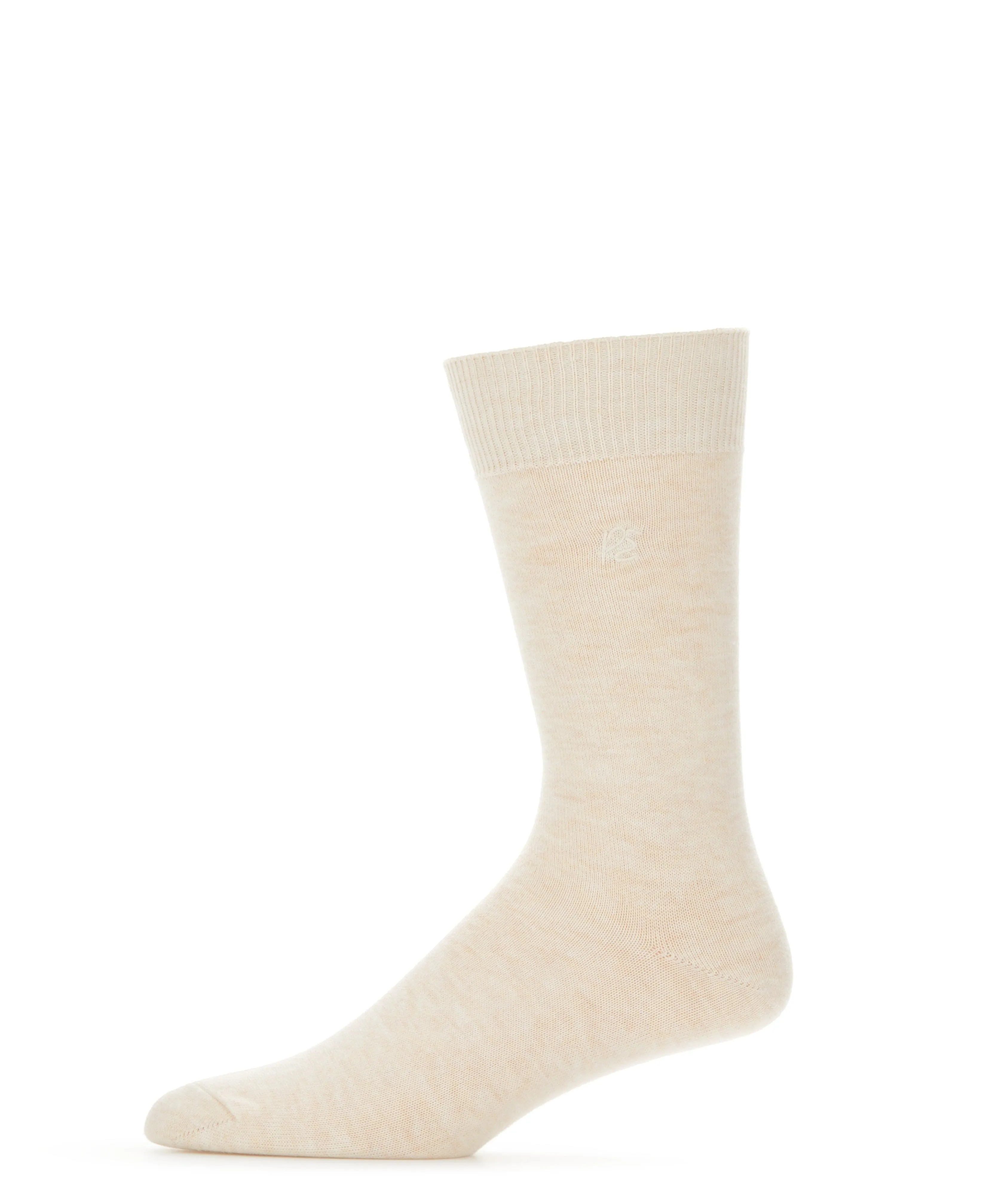 Merino Wool Blend Flat Knit Logo Socks sold by Perry Ellis