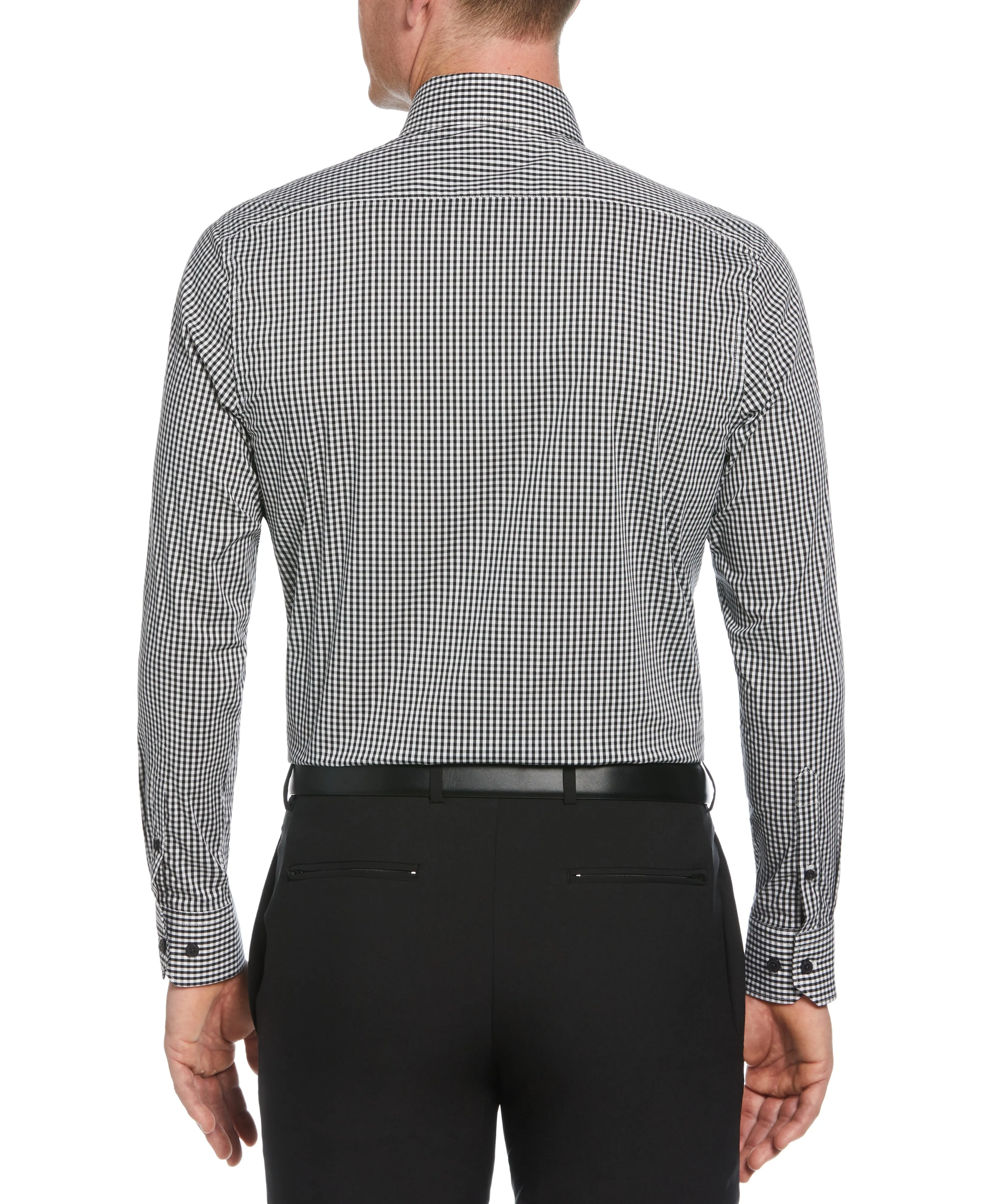 Slim Fit Check Print Dress Shirt sold by Perry Ellis product image thumbnail 2