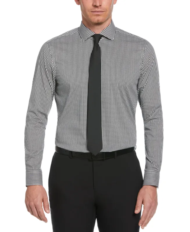 Slim Fit Check Print Dress Shirt sold by Perry Ellis