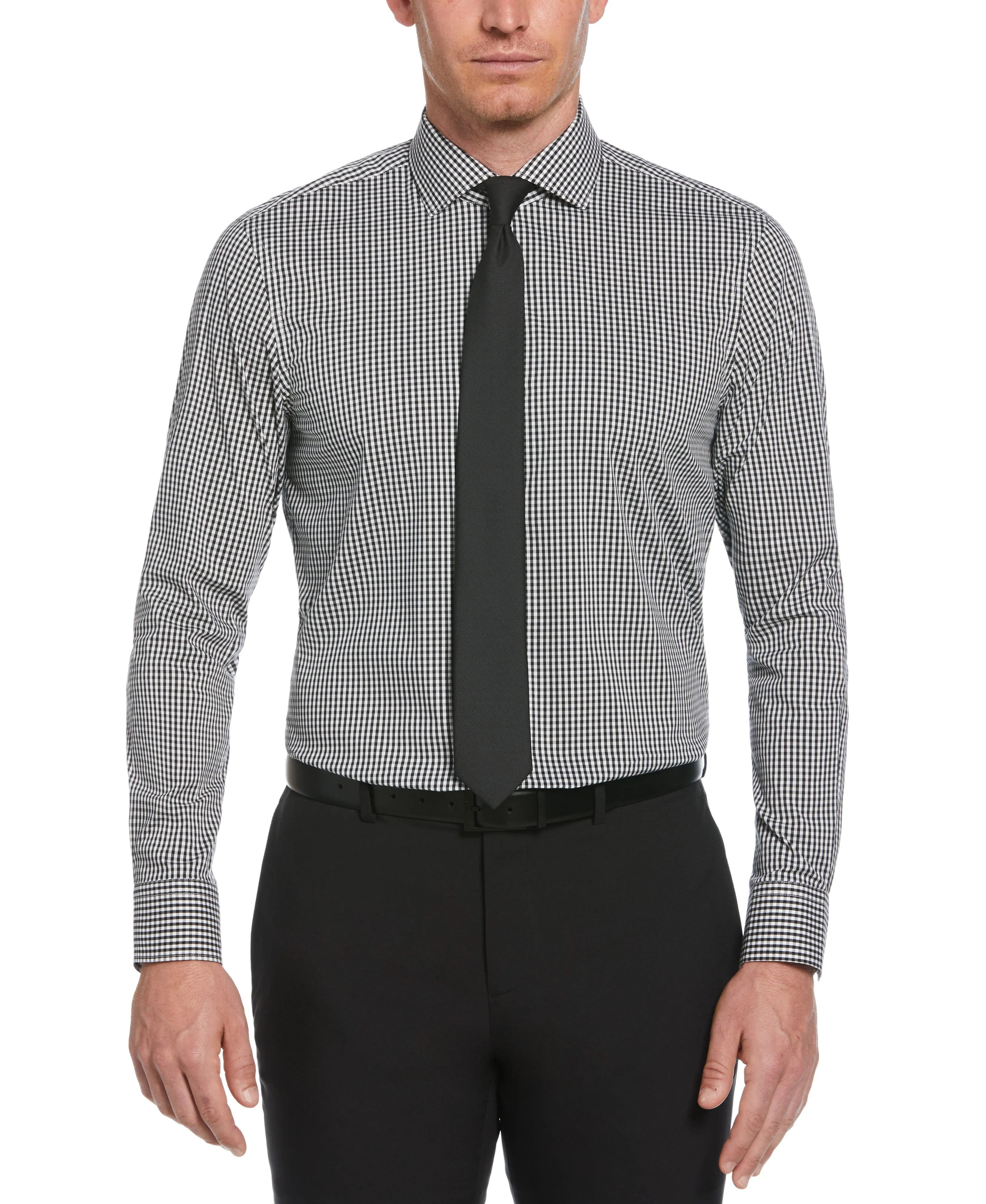 Slim Fit Check Print Dress Shirt sold by Perry Ellis