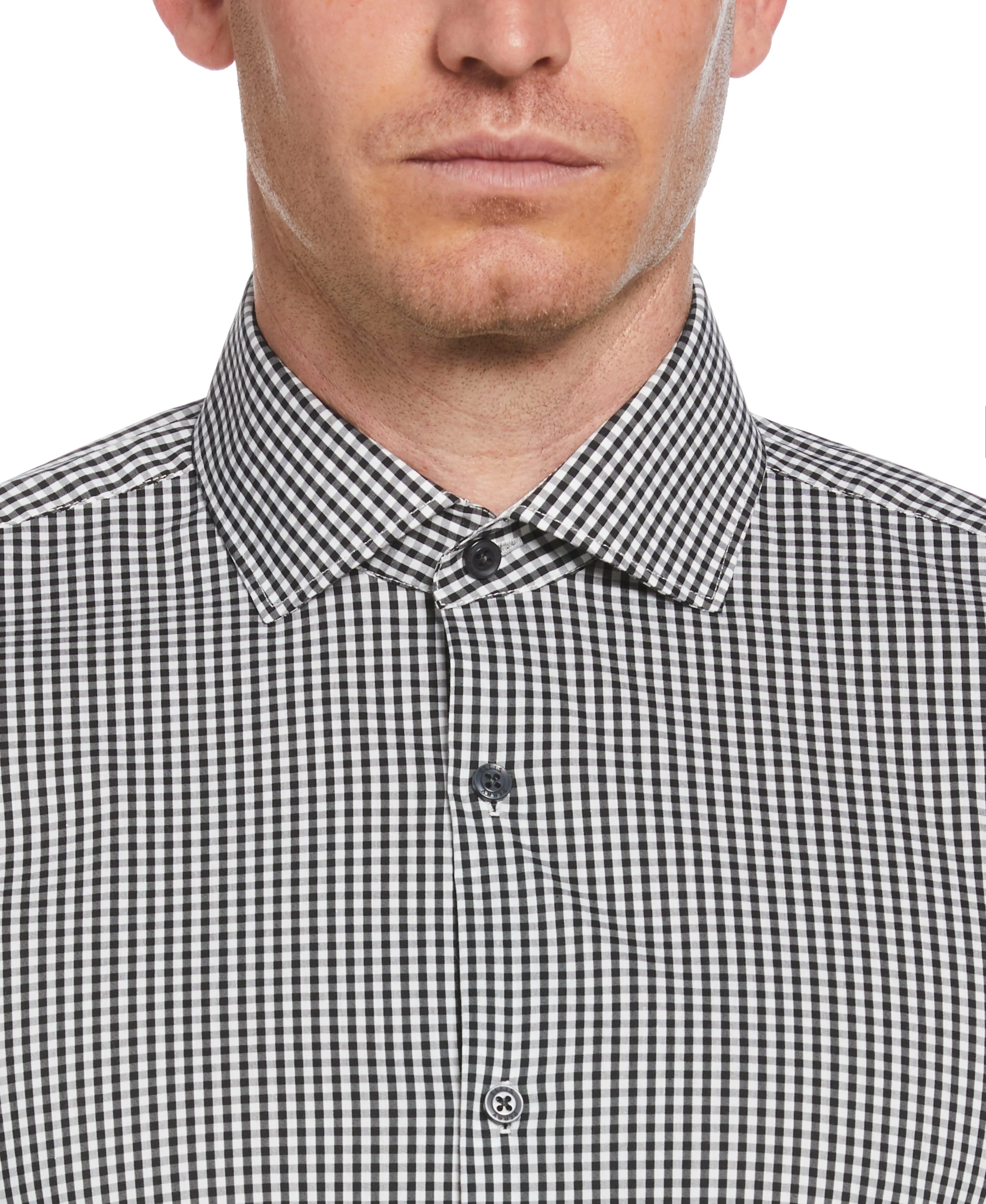 Slim Fit Check Print Dress Shirt sold by Perry Ellis product image thumbnail 3