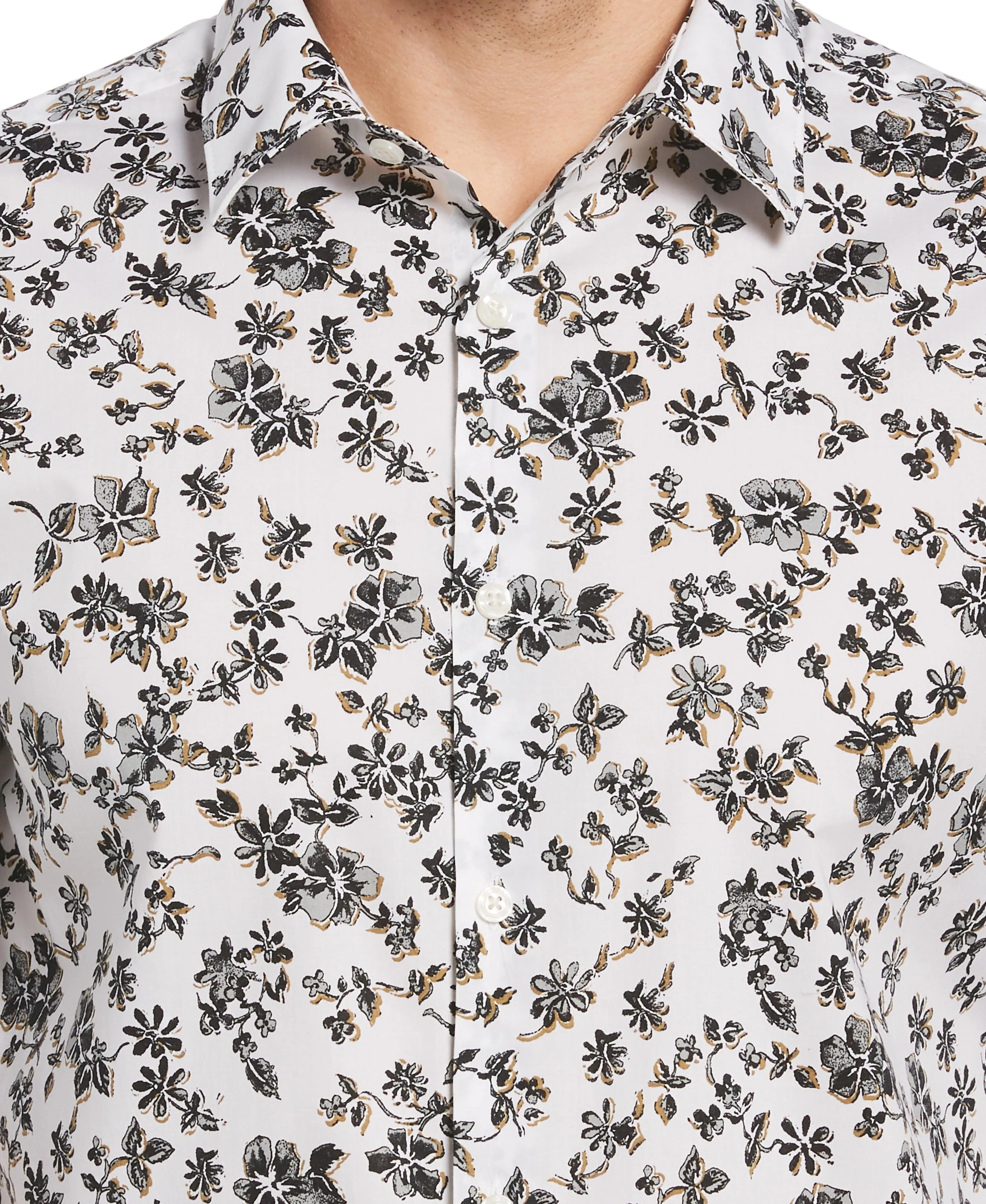 Untucked Water Floral Printed Shirt sold by Perry Ellis product image thumbnail 3