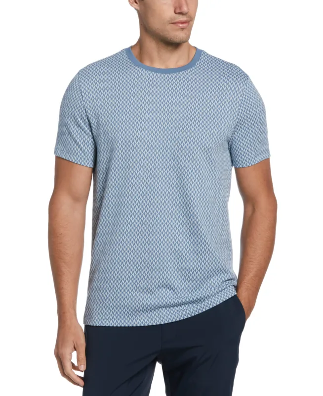 Jacquard Crew Neck Tee sold by Perry Ellis