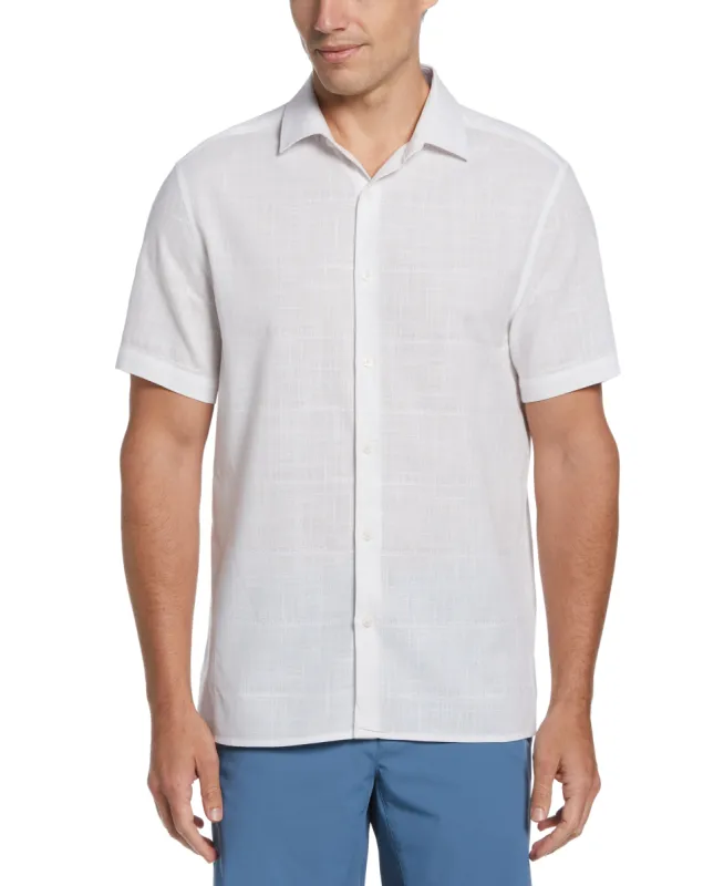 Cotton Slub Plaid Shirt sold by Perry Ellis