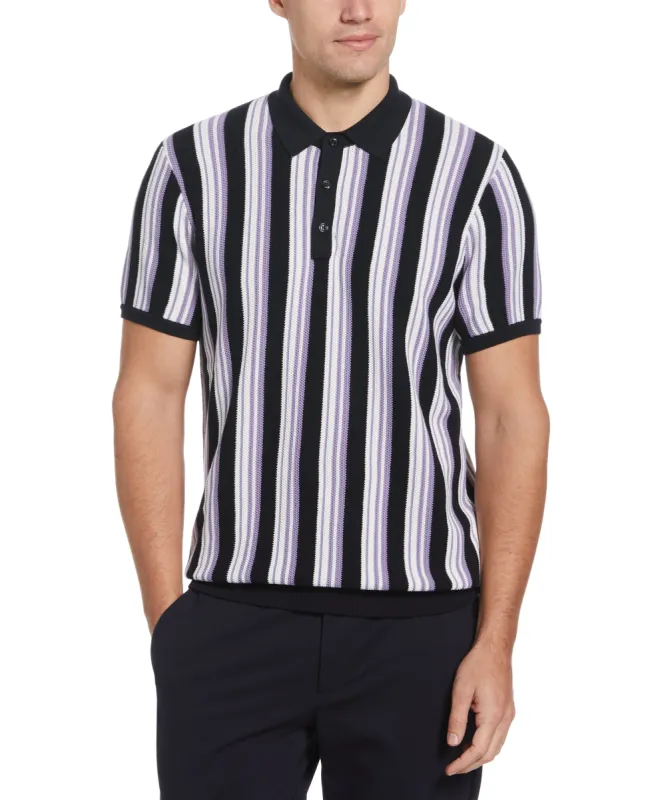 Vertical Stripe Polo sold by Perry Ellis