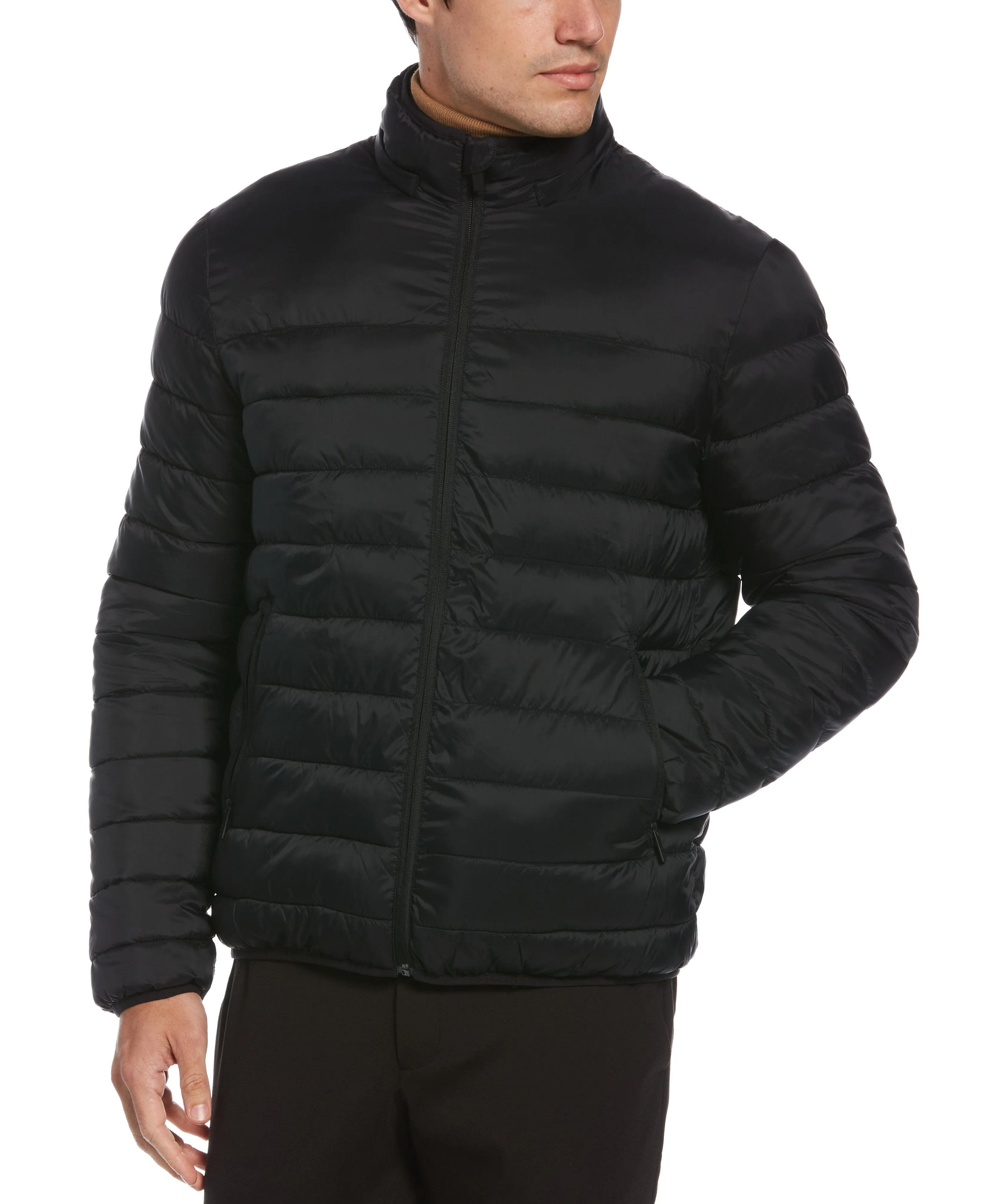 Lightweight Hooded Puffer Jacket sold by Perry Ellis product image thumbnail 3