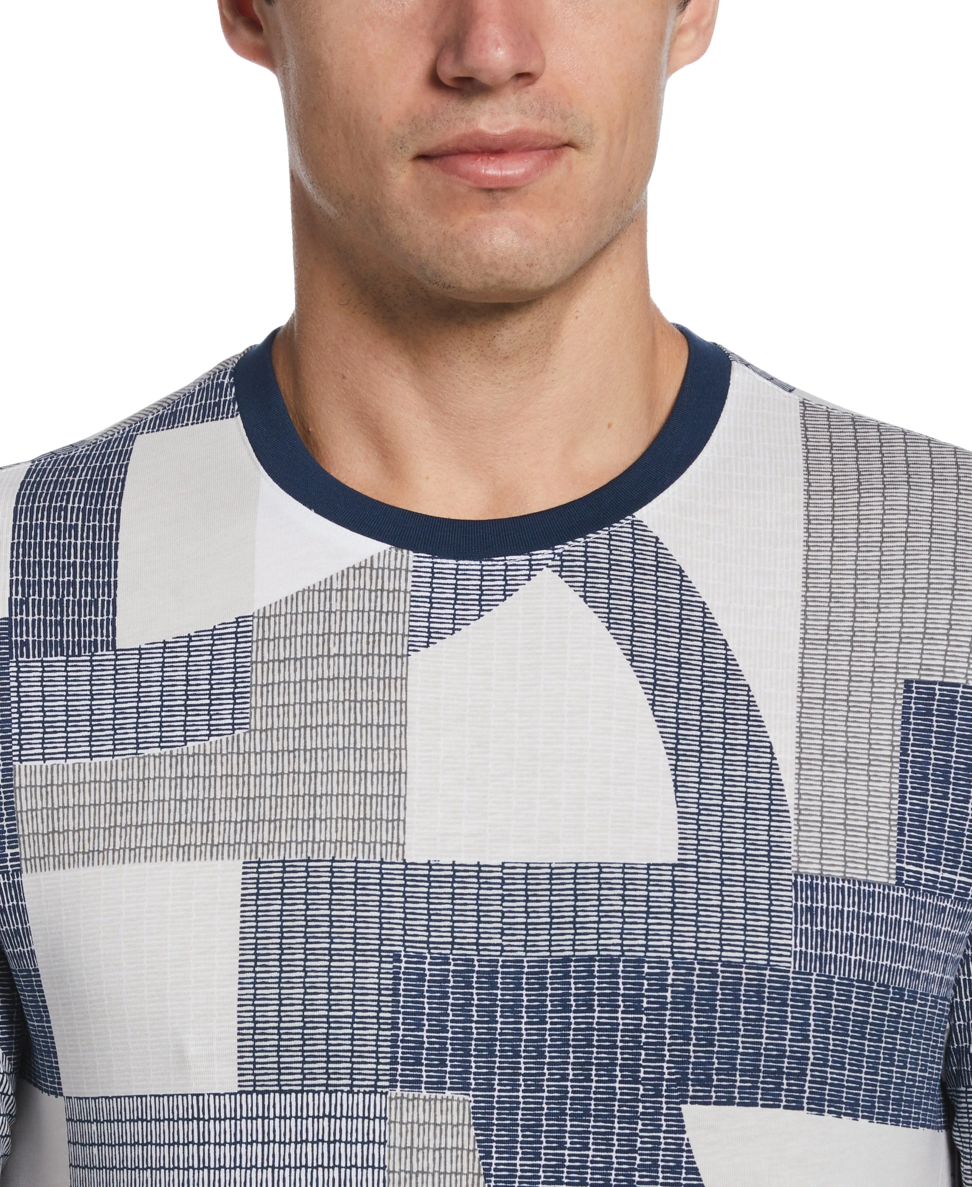 Abstract Geometric Printed Tee sold by Perry Ellis product image thumbnail 3