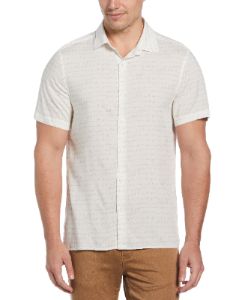 Total Stretch Slim Fit Writing Print Shirt sold by Perry Ellis