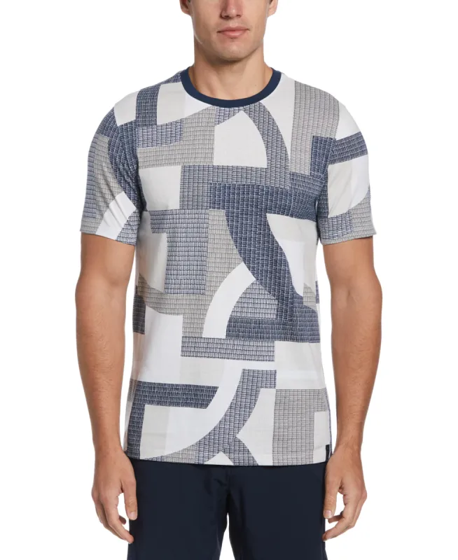 Abstract Geometric Printed Tee sold by Perry Ellis