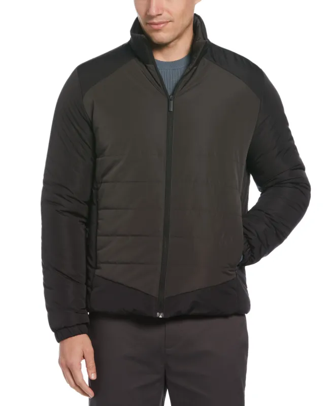 Color Blocked Puffer Jacket sold by Perry Ellis