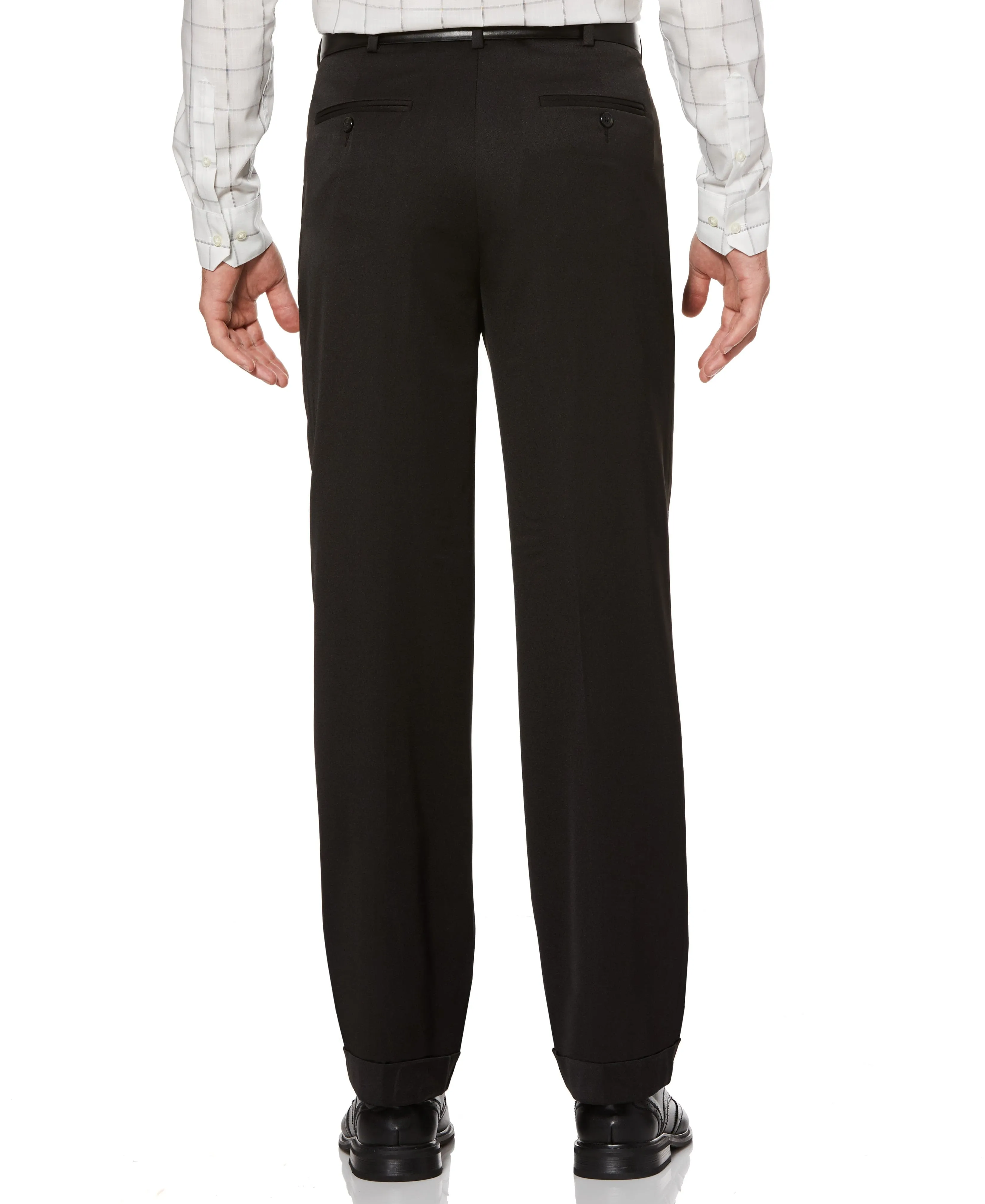 Double Pleat Classic Fit Melange Portfolio Dress Pant sold by Perry Ellis product image thumbnail 2