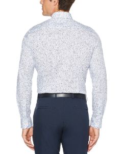 Very Slim Bright Floral Print Dress Shirt sold by Perry Ellis
