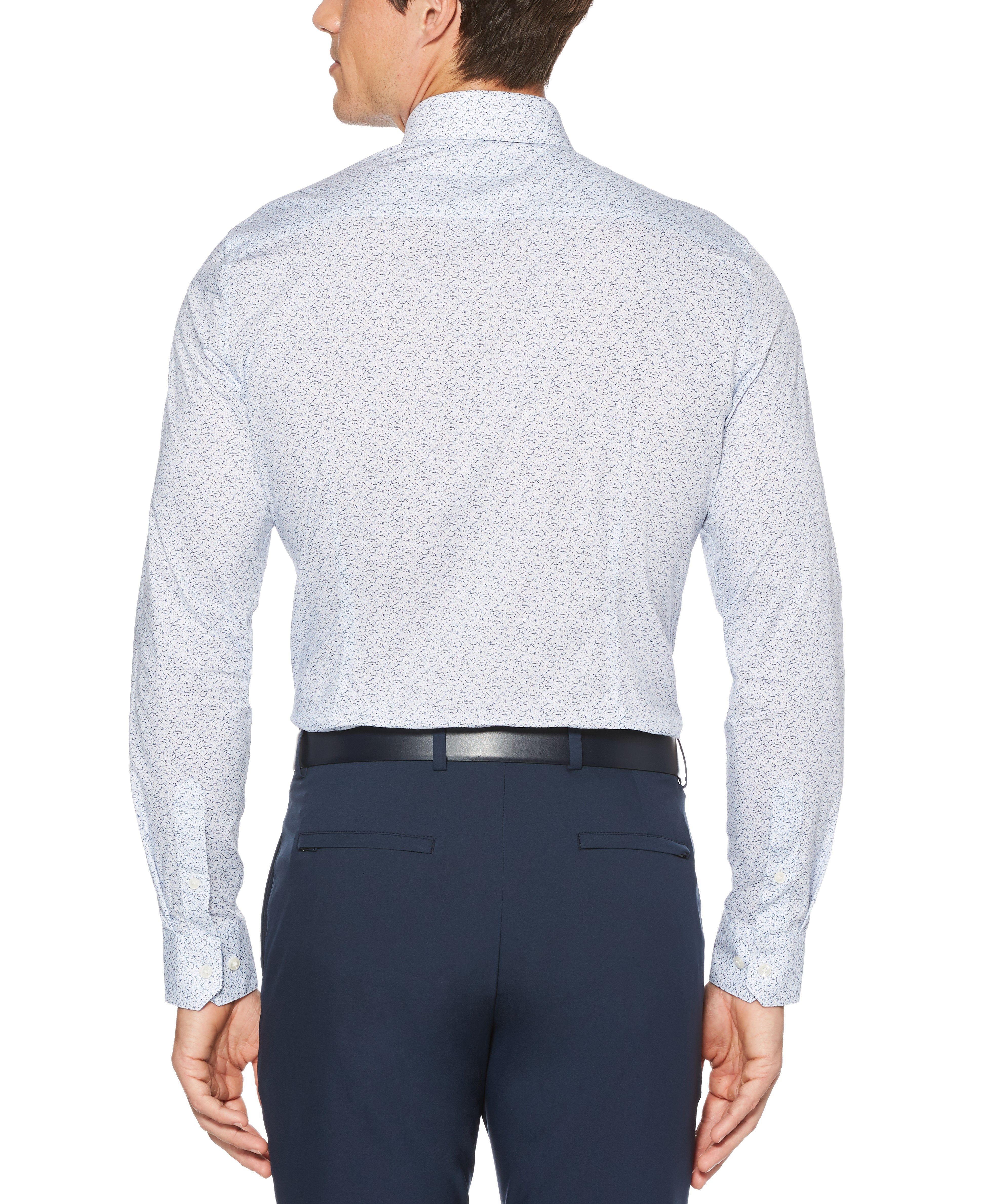 Very Slim Bright Floral Print Dress Shirt sold by Perry Ellis product image thumbnail 2