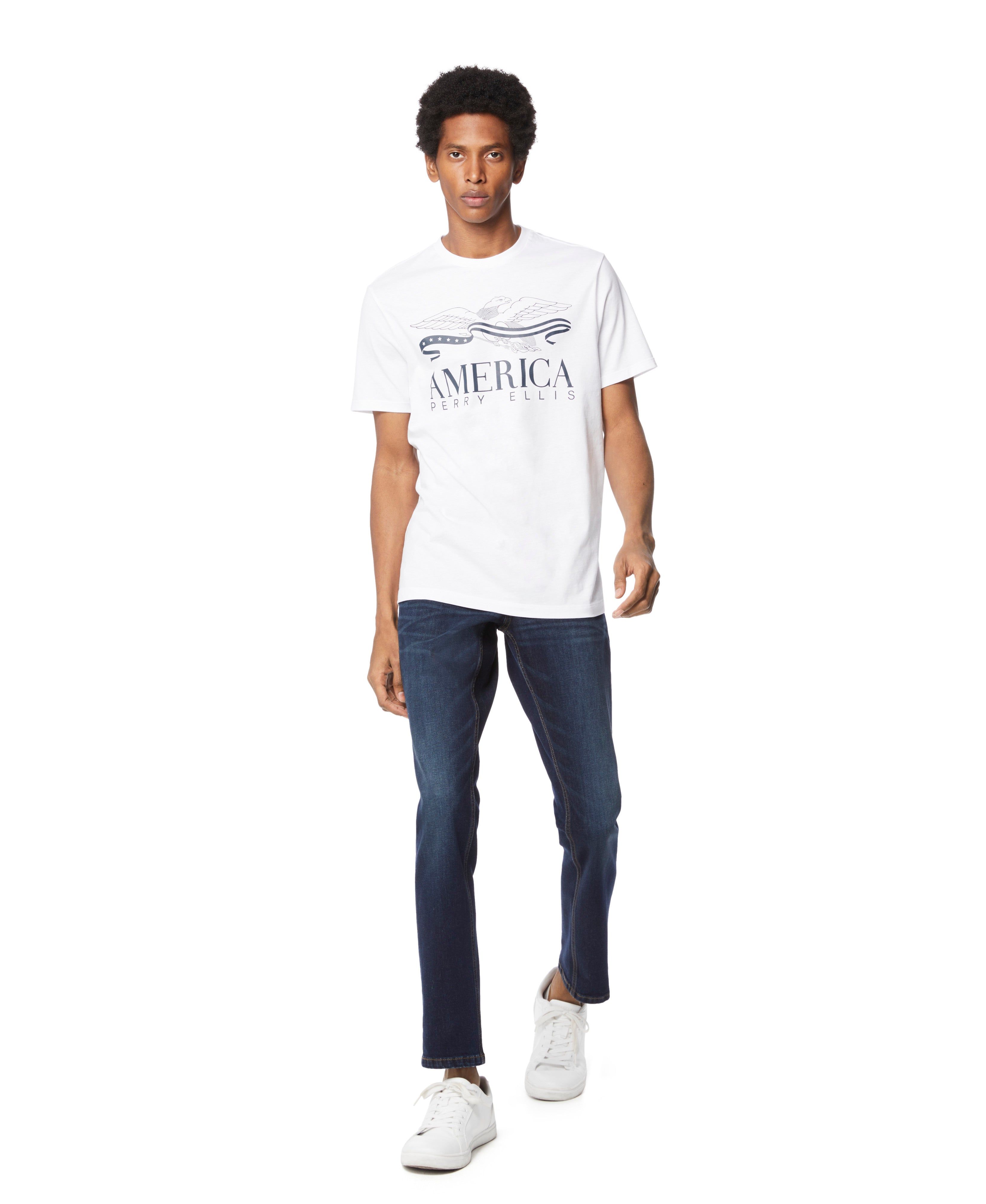 Eagle Print Tee sold by Perry Ellis product image thumbnail 4