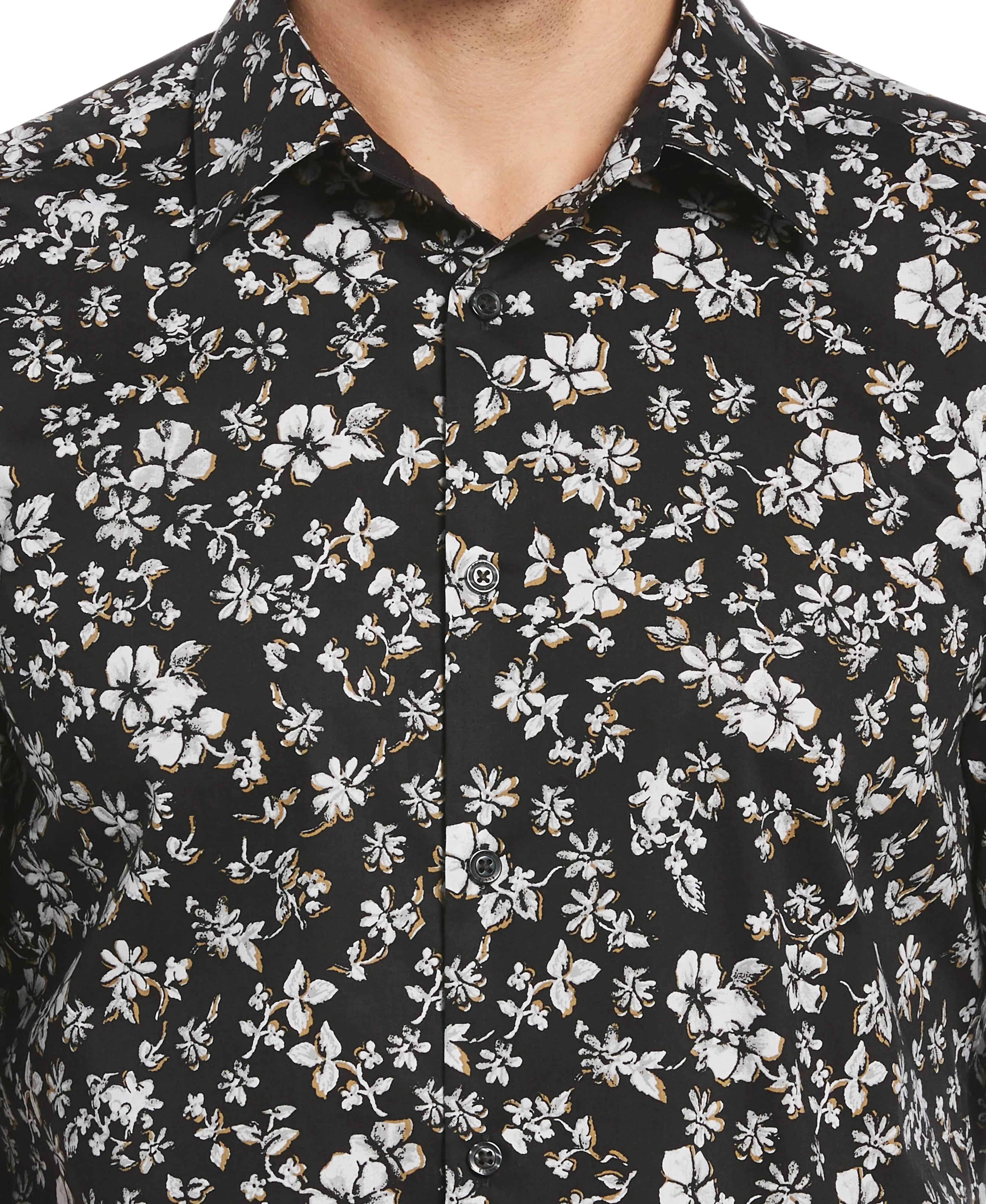 Untucked Water Floral Printed Shirt sold by Perry Ellis product image thumbnail 3