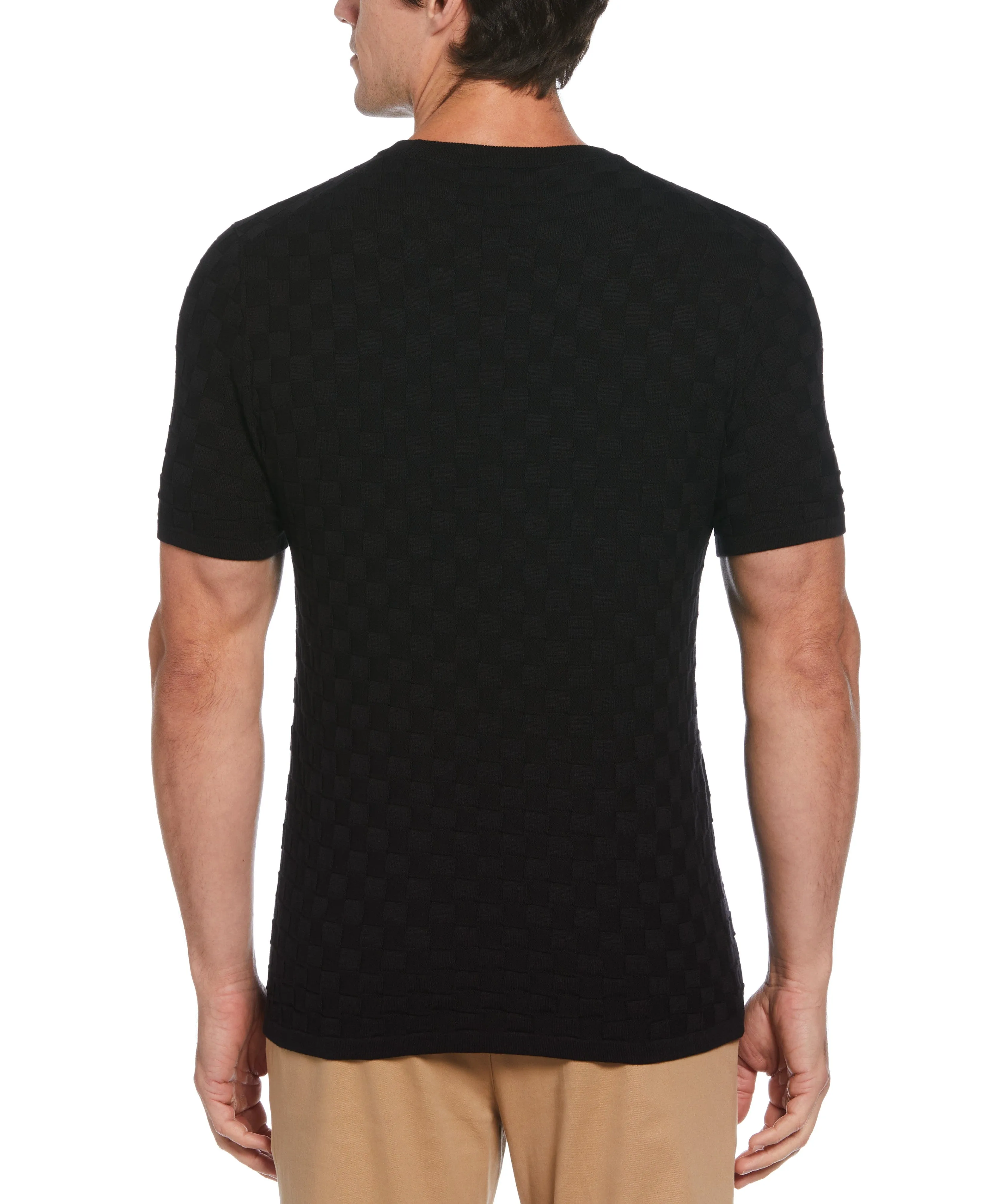 Square Pattern Crew Neck Sweater Tee sold by Perry Ellis product image thumbnail 2