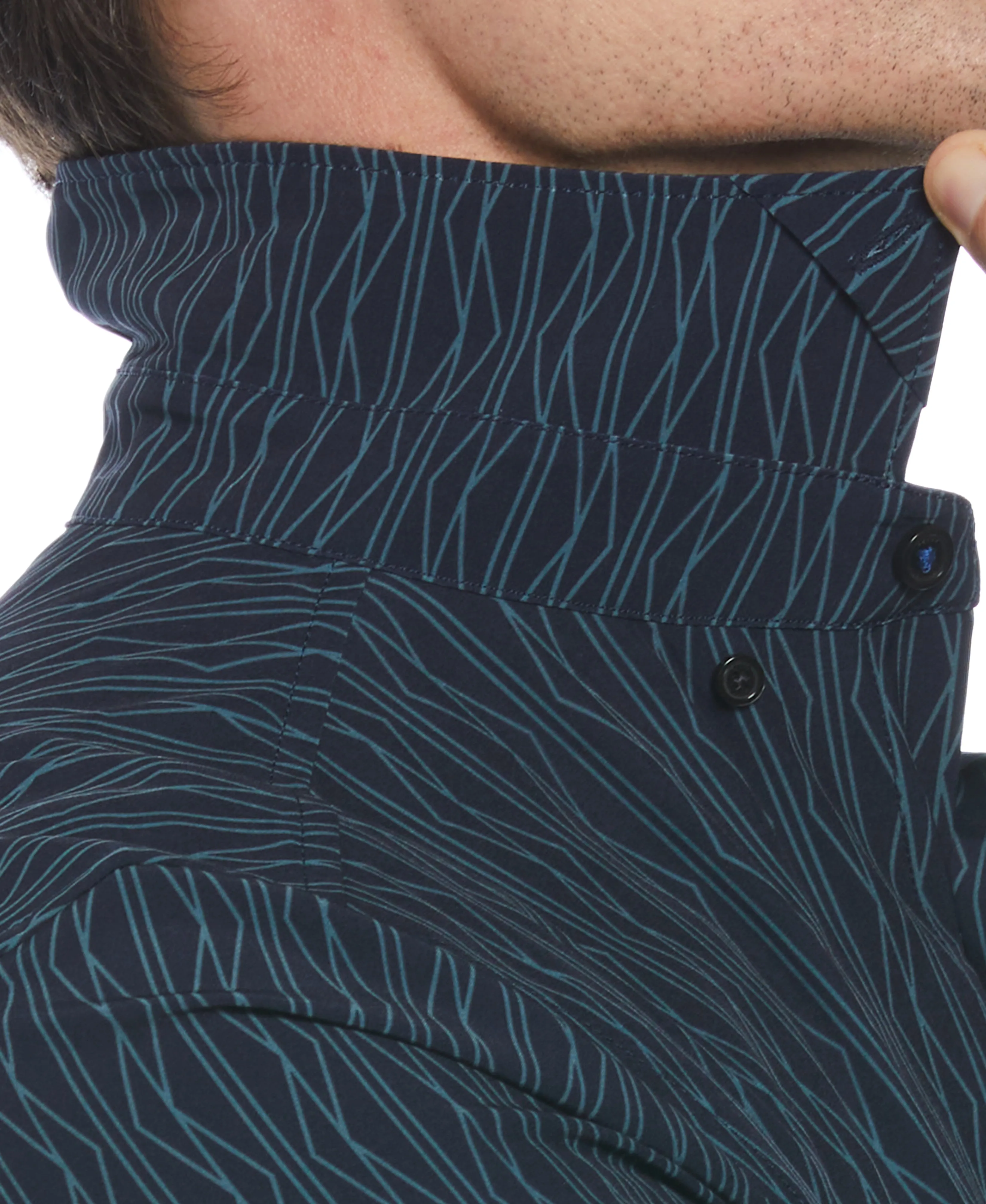 Total Stretch Geo Print Shirt sold by Perry Ellis product image thumbnail 3