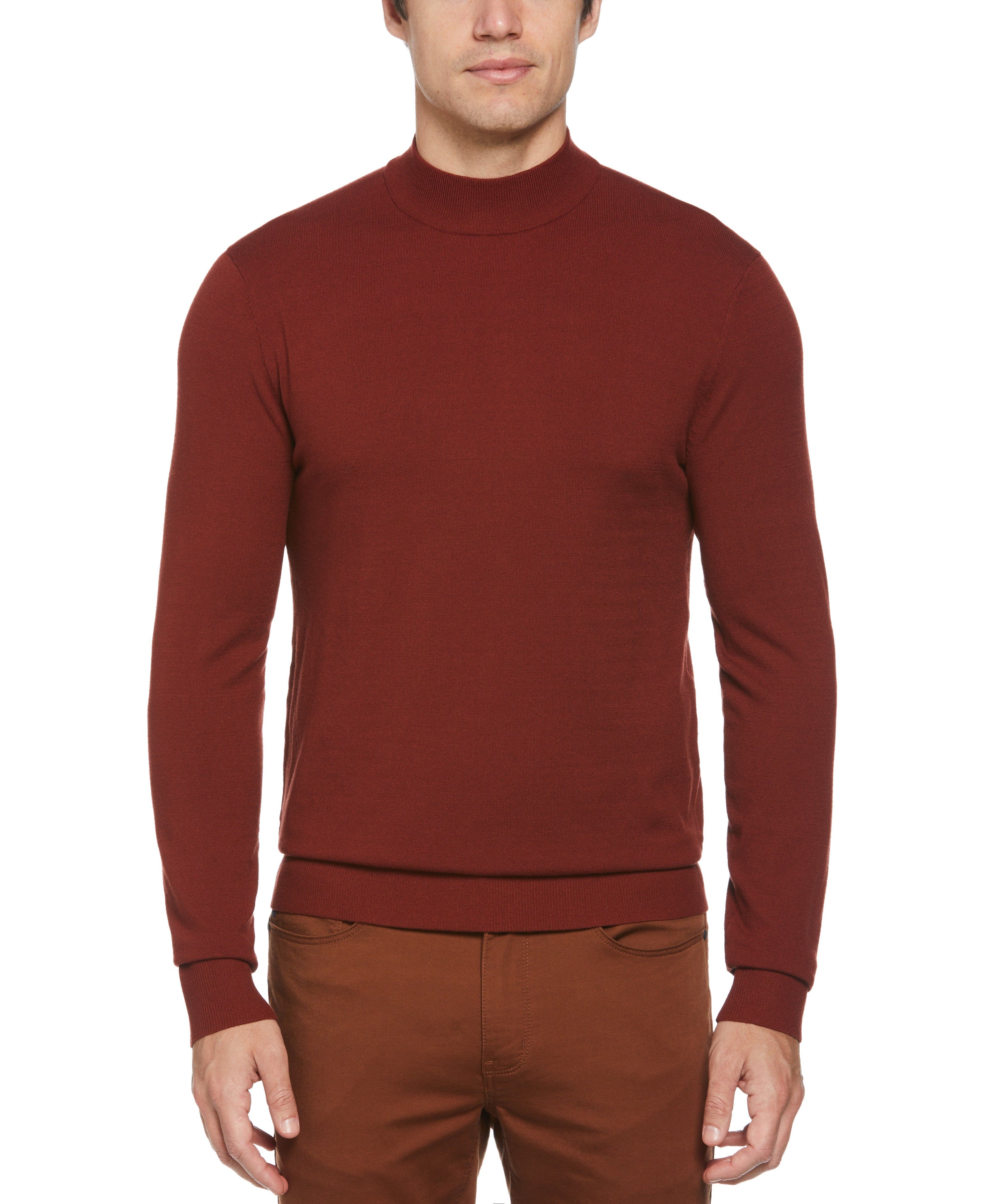 Tech Knit Mock Neck Pullover Sweater sold by Perry Ellis