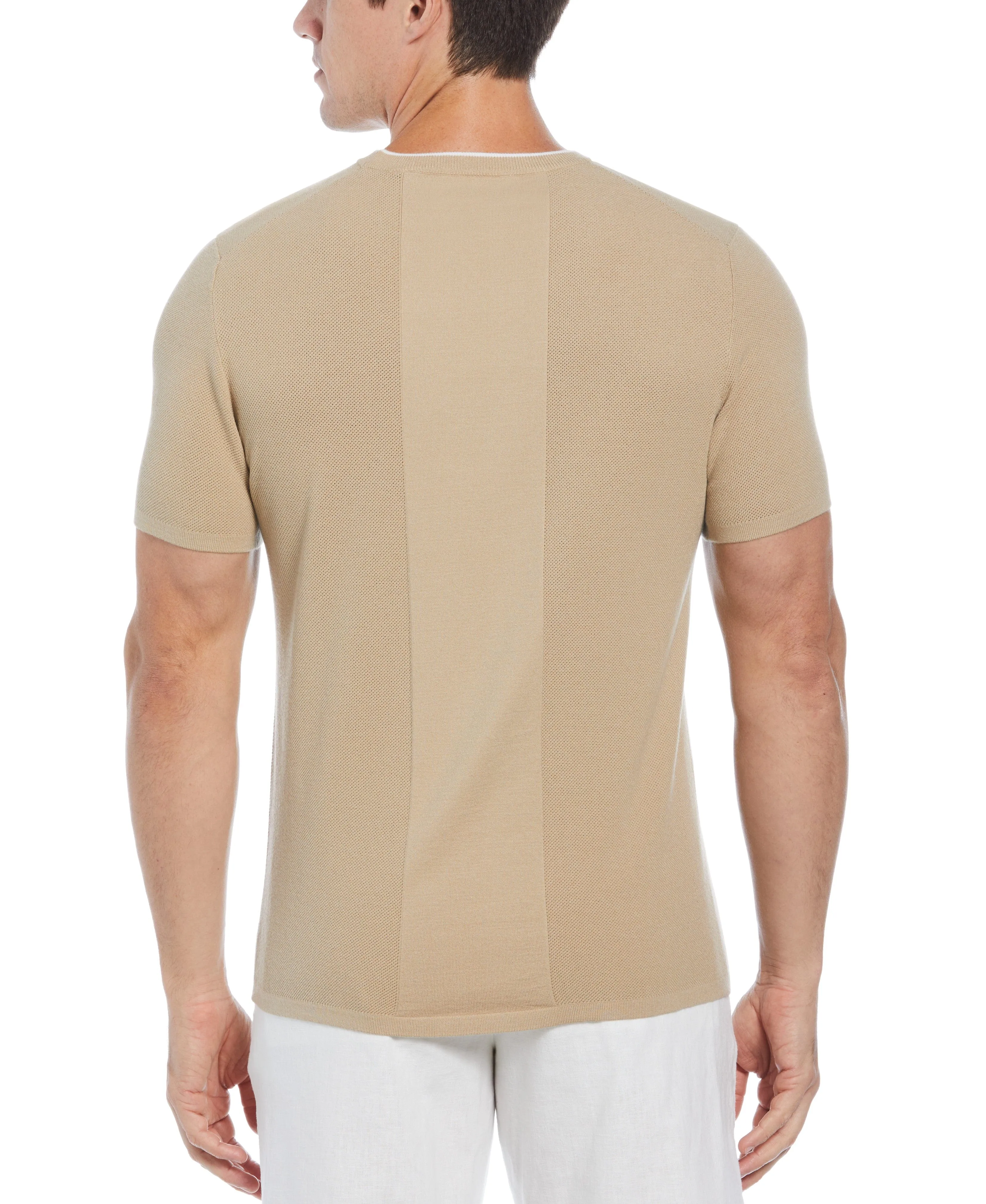 Tech Knit Striped Crew Neck Shirt sold by Perry Ellis product image thumbnail 2