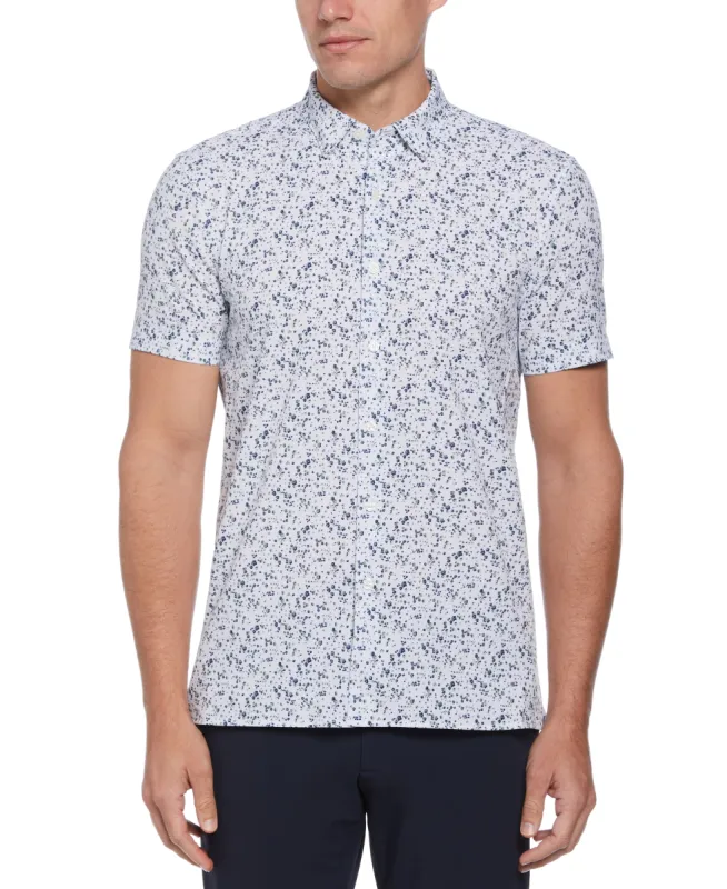 Total Stretch Ditsy Floral Print Shirt sold by Perry Ellis