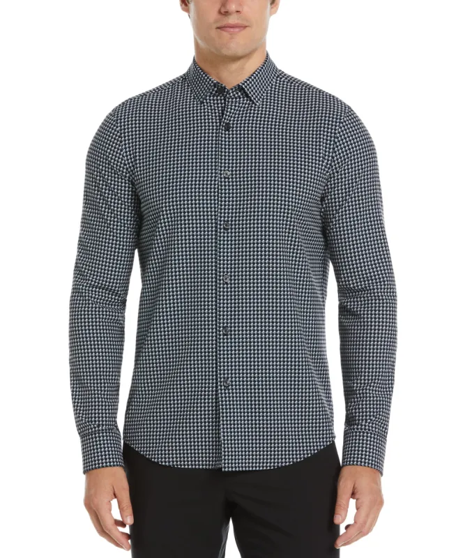 Slim Fit Total Stretch Geometric Pattern Shirt sold by Perry Ellis