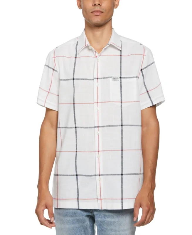 Plaid Button Down Shirt sold by Perry Ellis