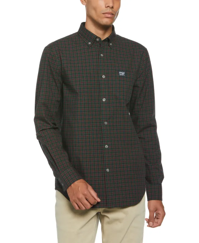 Plaid Poplin Shirt sold by Perry Ellis