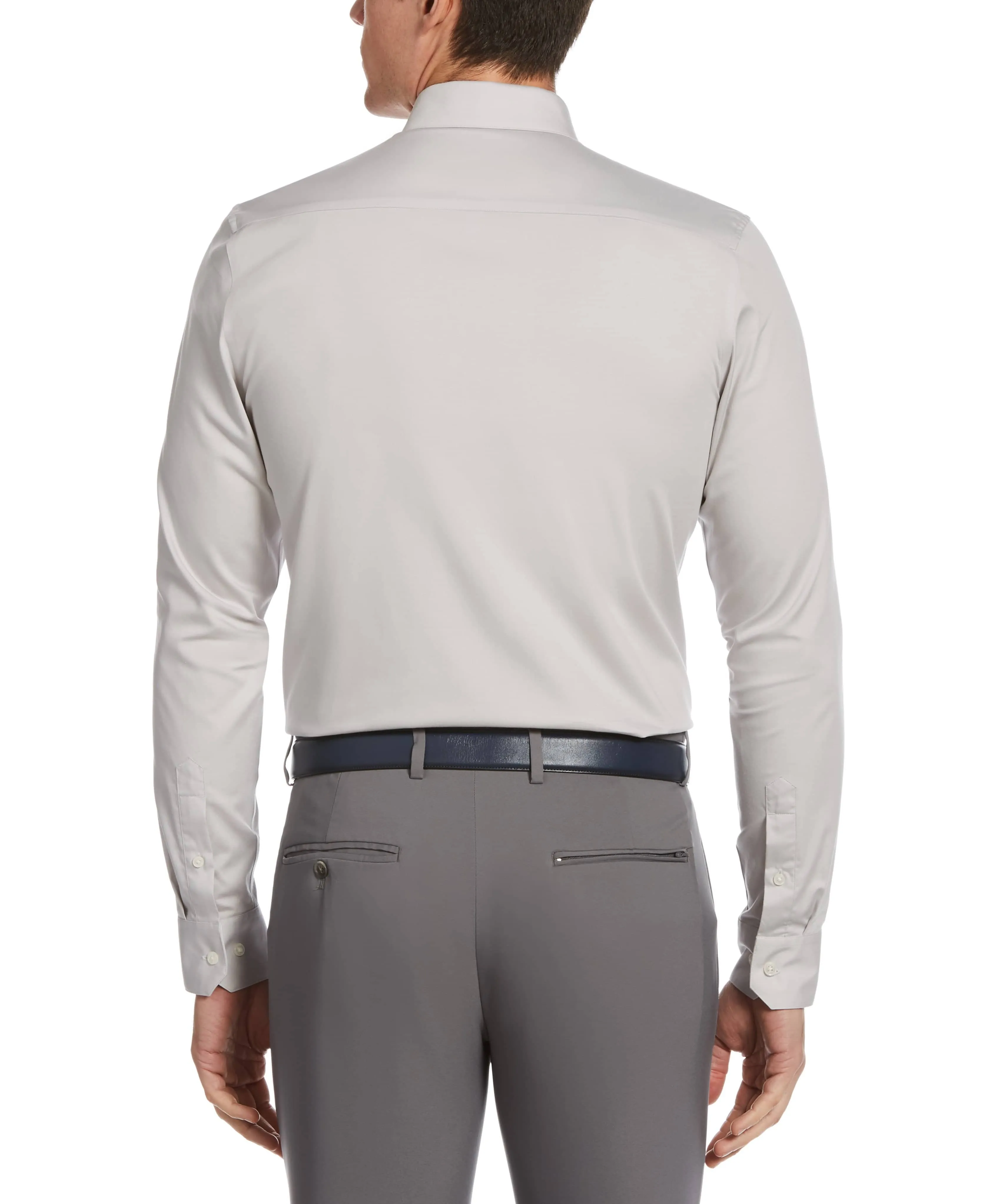 Slim Fit Light Gray Dress Shirt sold by Perry Ellis product image thumbnail 2