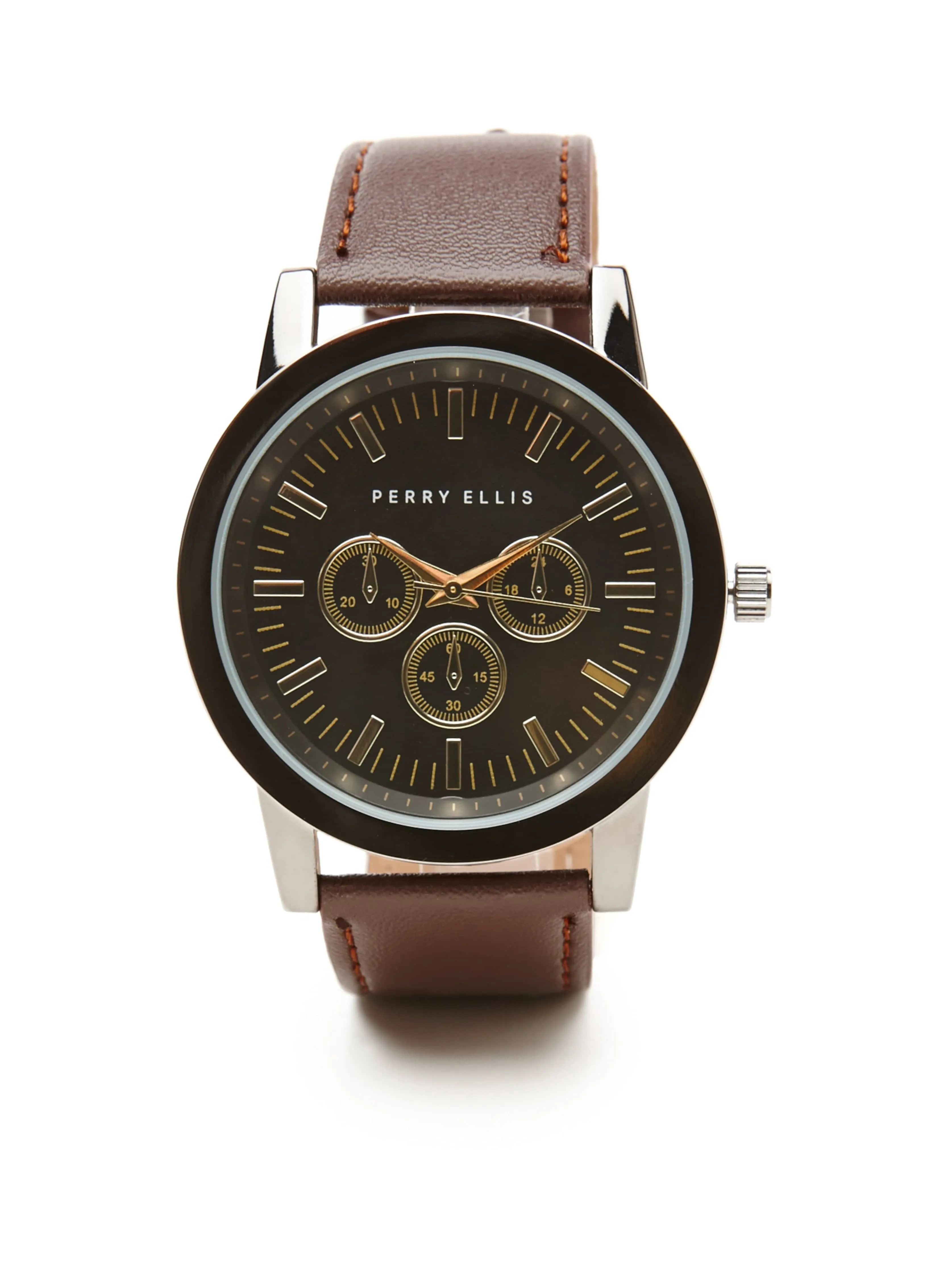 Perry Ellis Portfolio Leather Band Watch sold by Perry Ellis