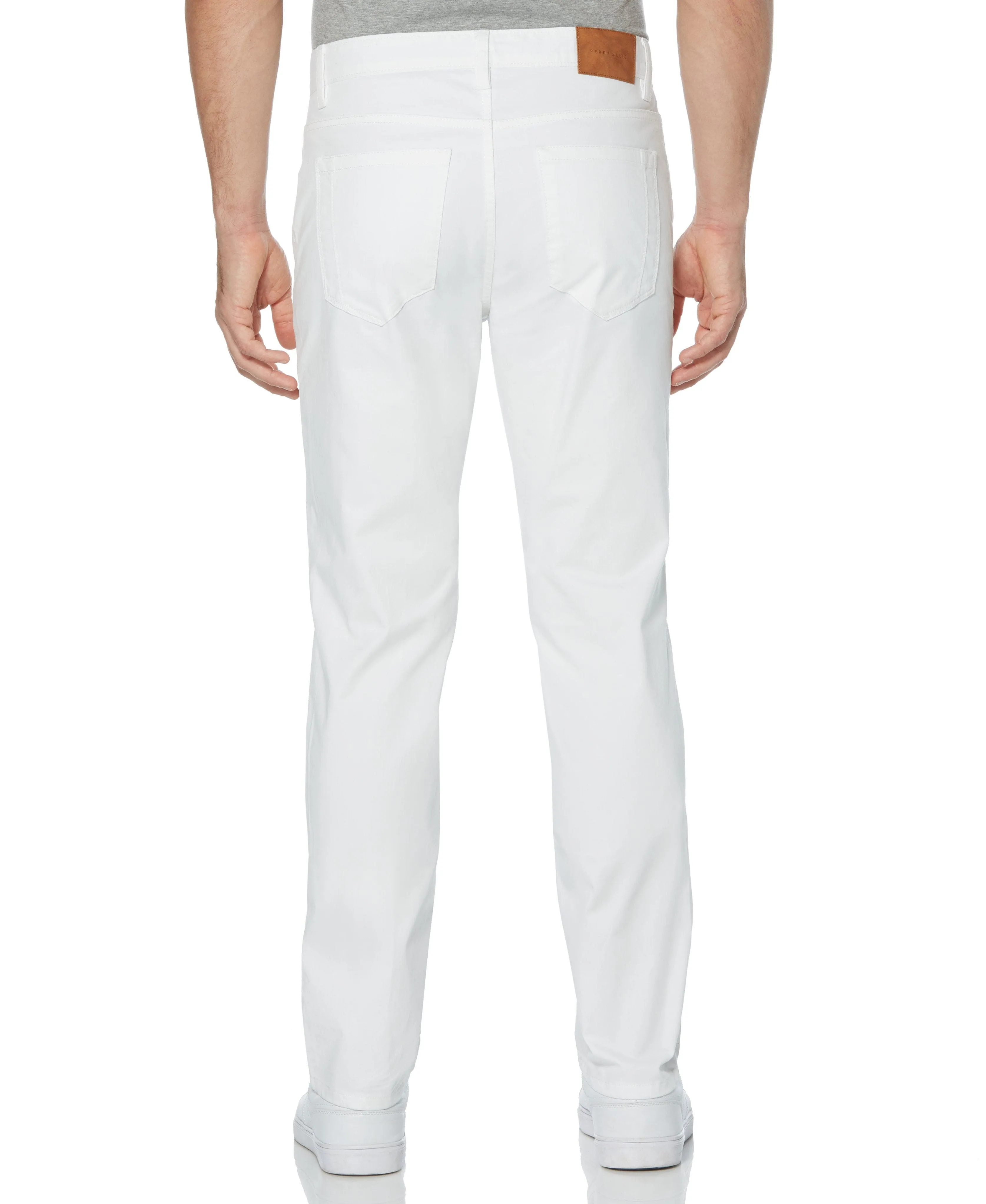 Slim Fit Stretch 5-Pocket Sateen Pant sold by Perry Ellis product image thumbnail 2