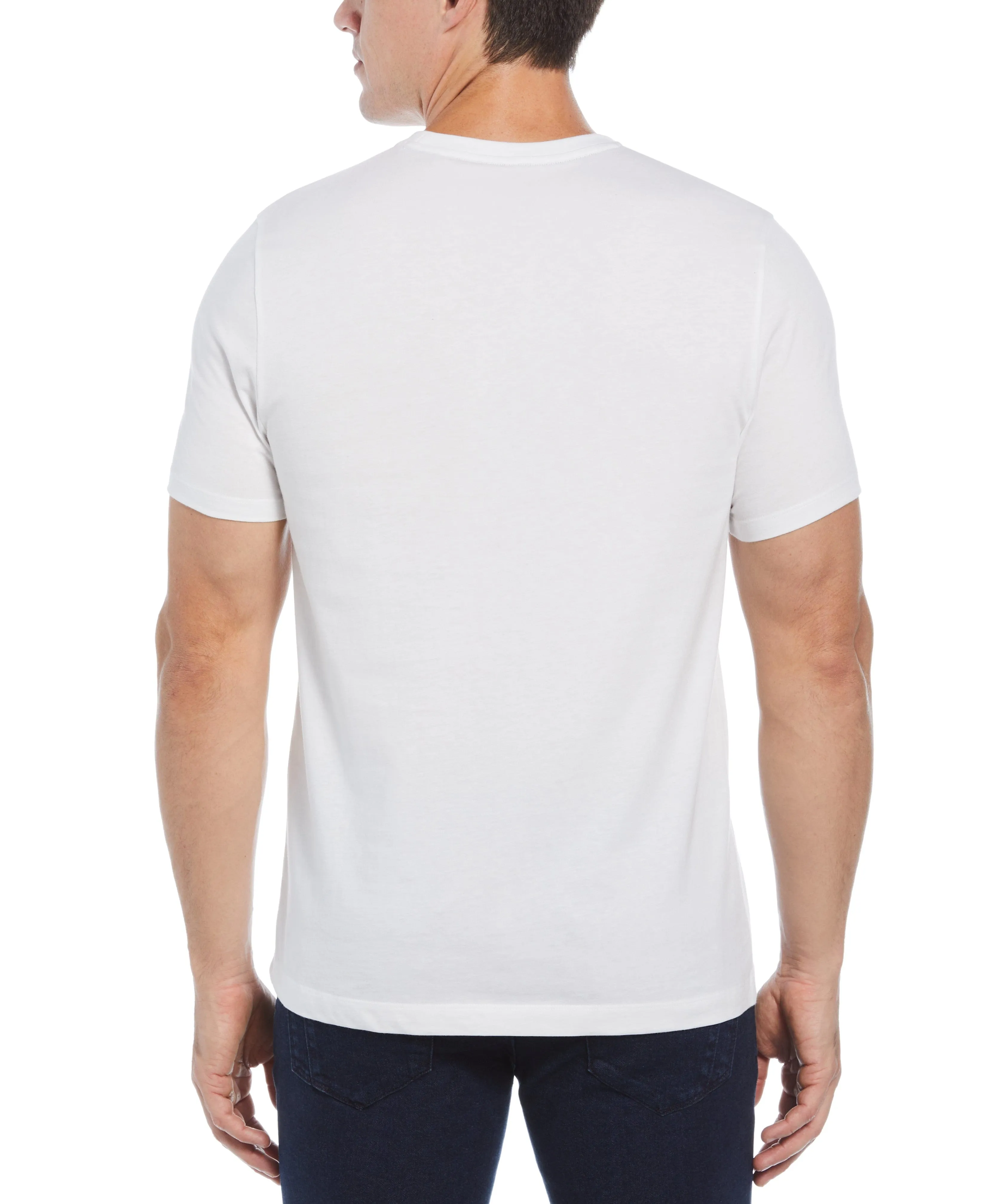 White Cotton Graphic Tee sold by Perry Ellis product image thumbnail 2