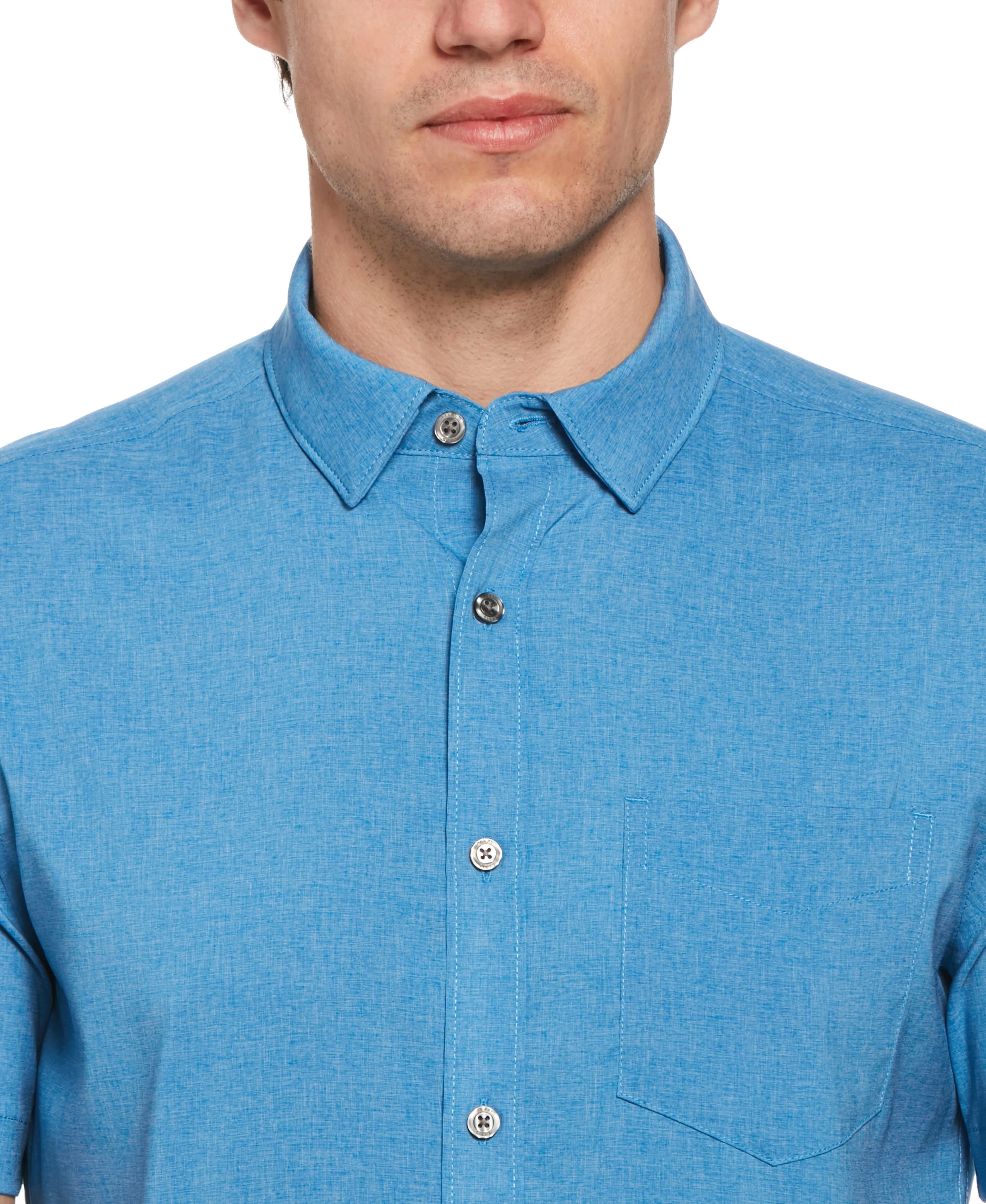 Slim Fit Total Stretch Heather Shirt sold by Perry Ellis product image thumbnail 3